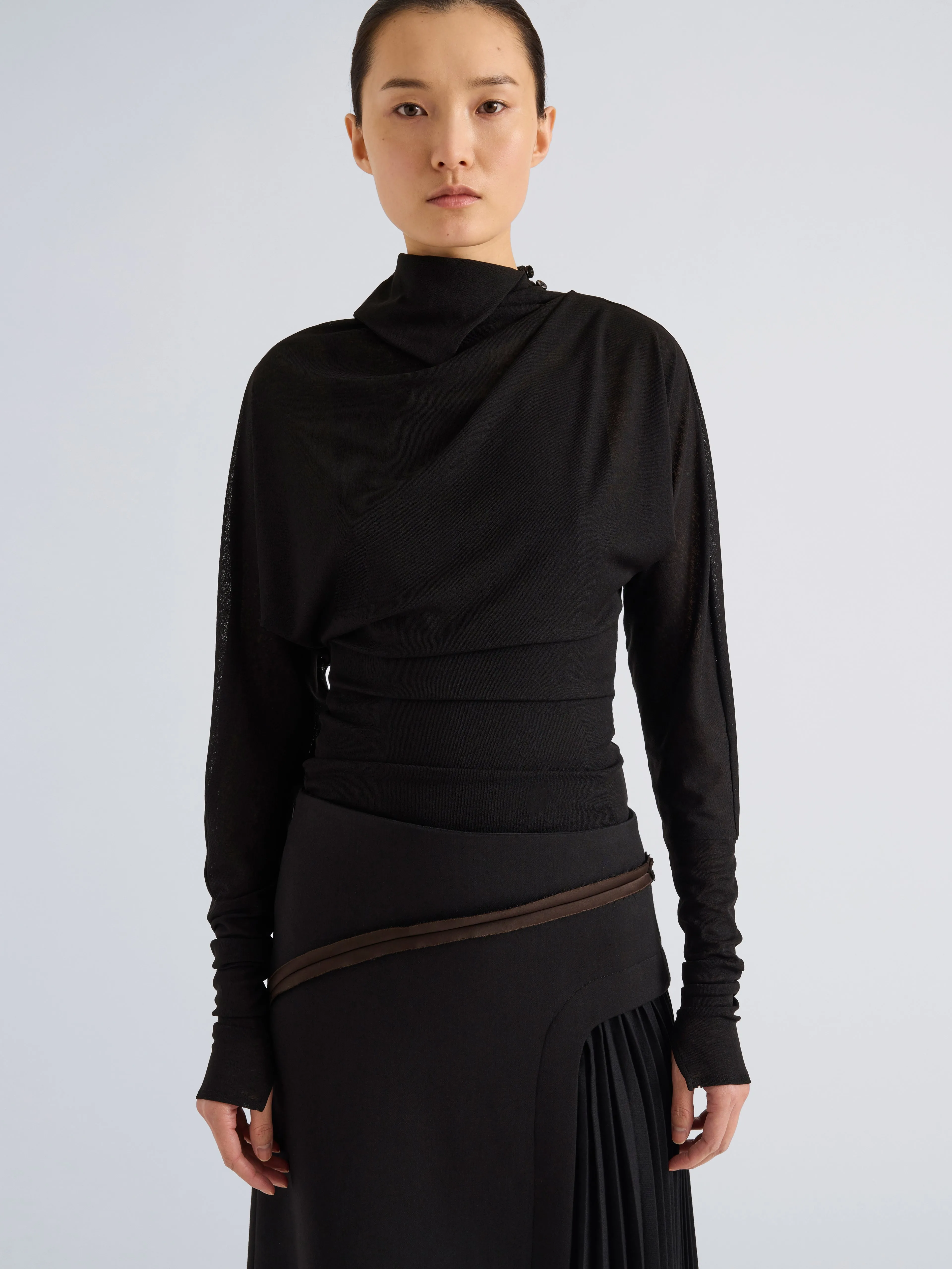 Golda Top in Gauzy Jersey sold by Proenza Schouler product image thumbnail 2