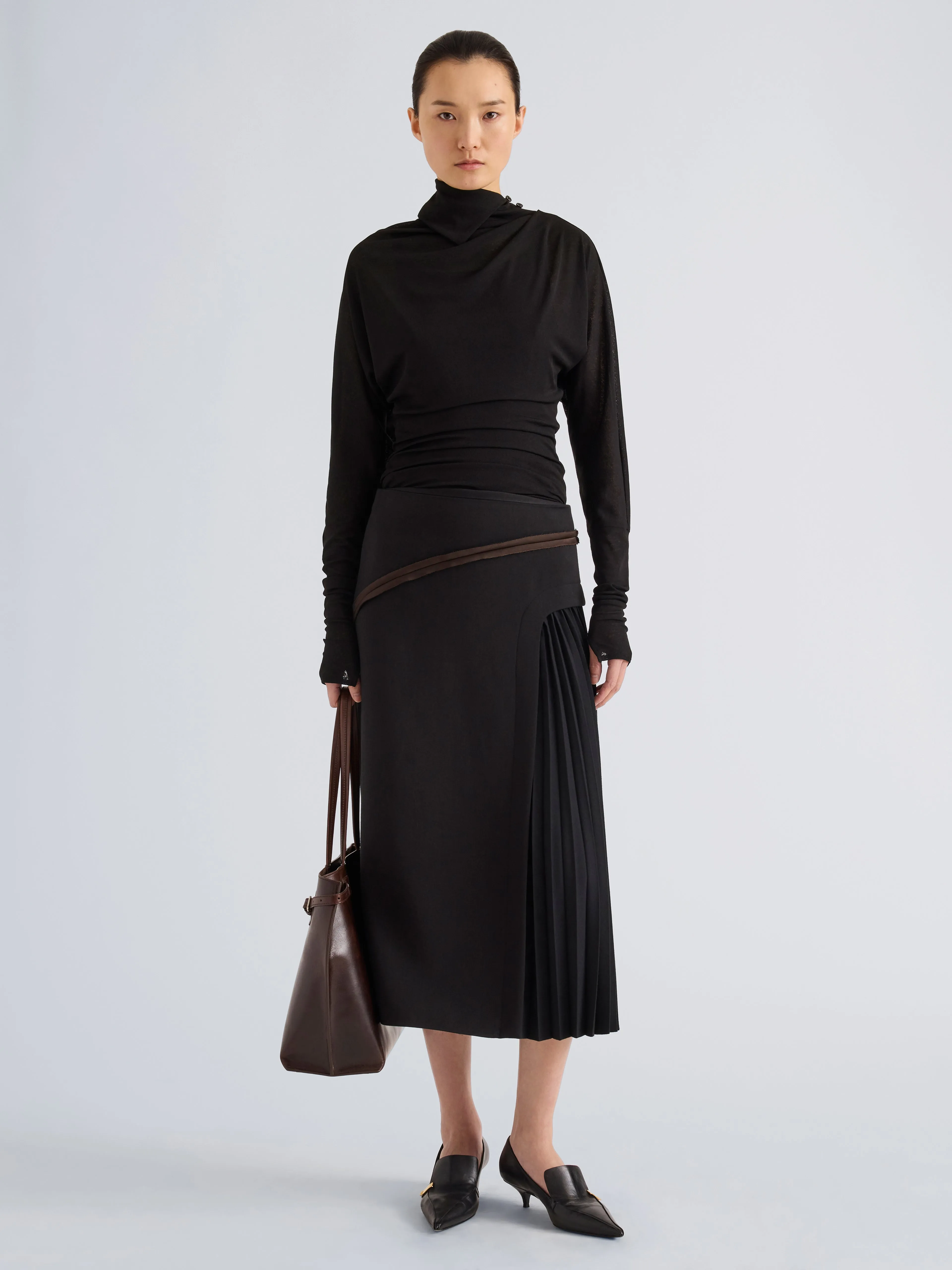 Golda Top in Gauzy Jersey sold by Proenza Schouler product image thumbnail 3