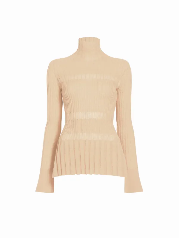 Rosario Top in Textured Merino Wool made by Proenza Schouler