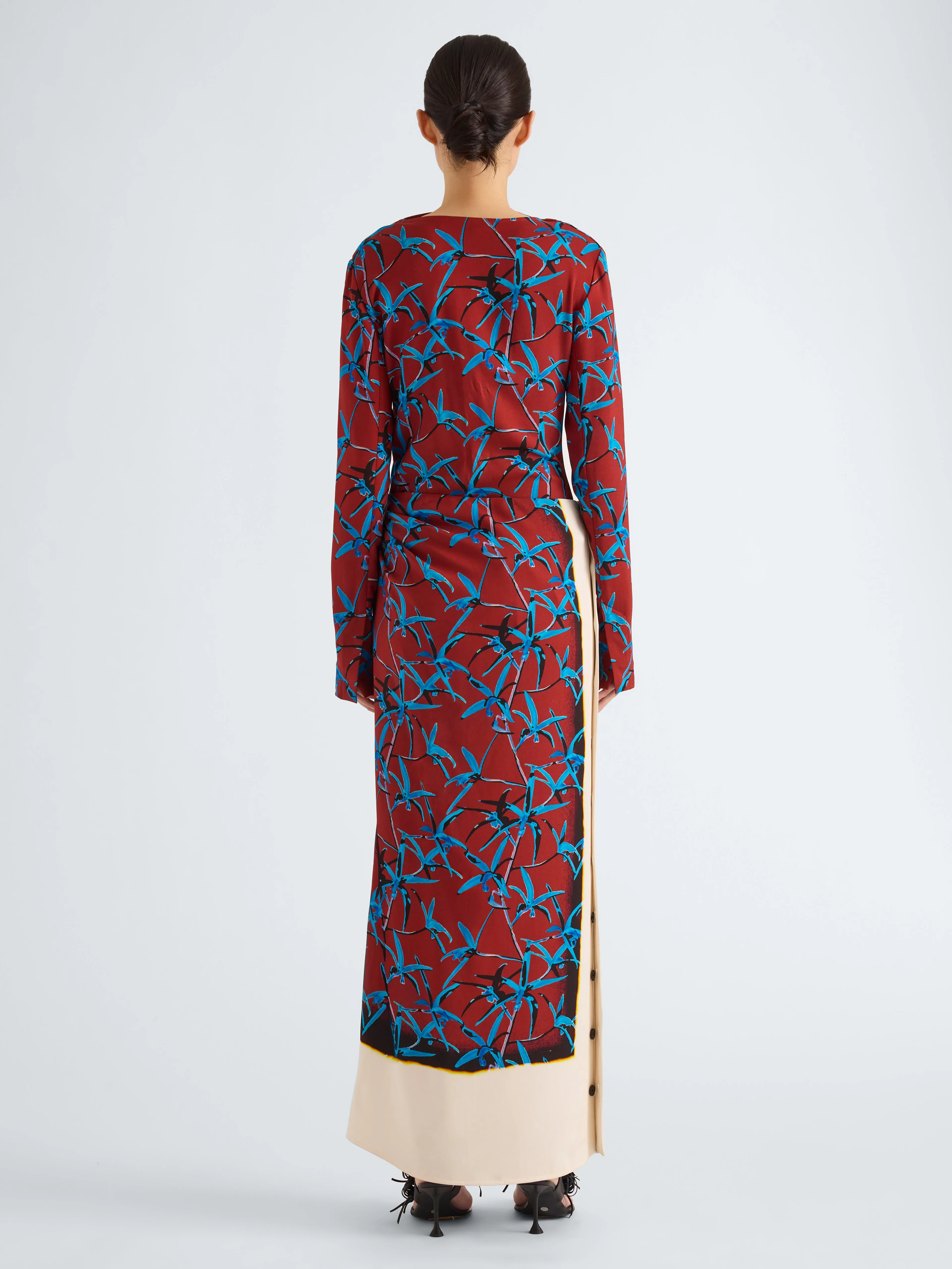 Anais Skirt in Printed Stretch Cady sold by Proenza Schouler product image thumbnail 4