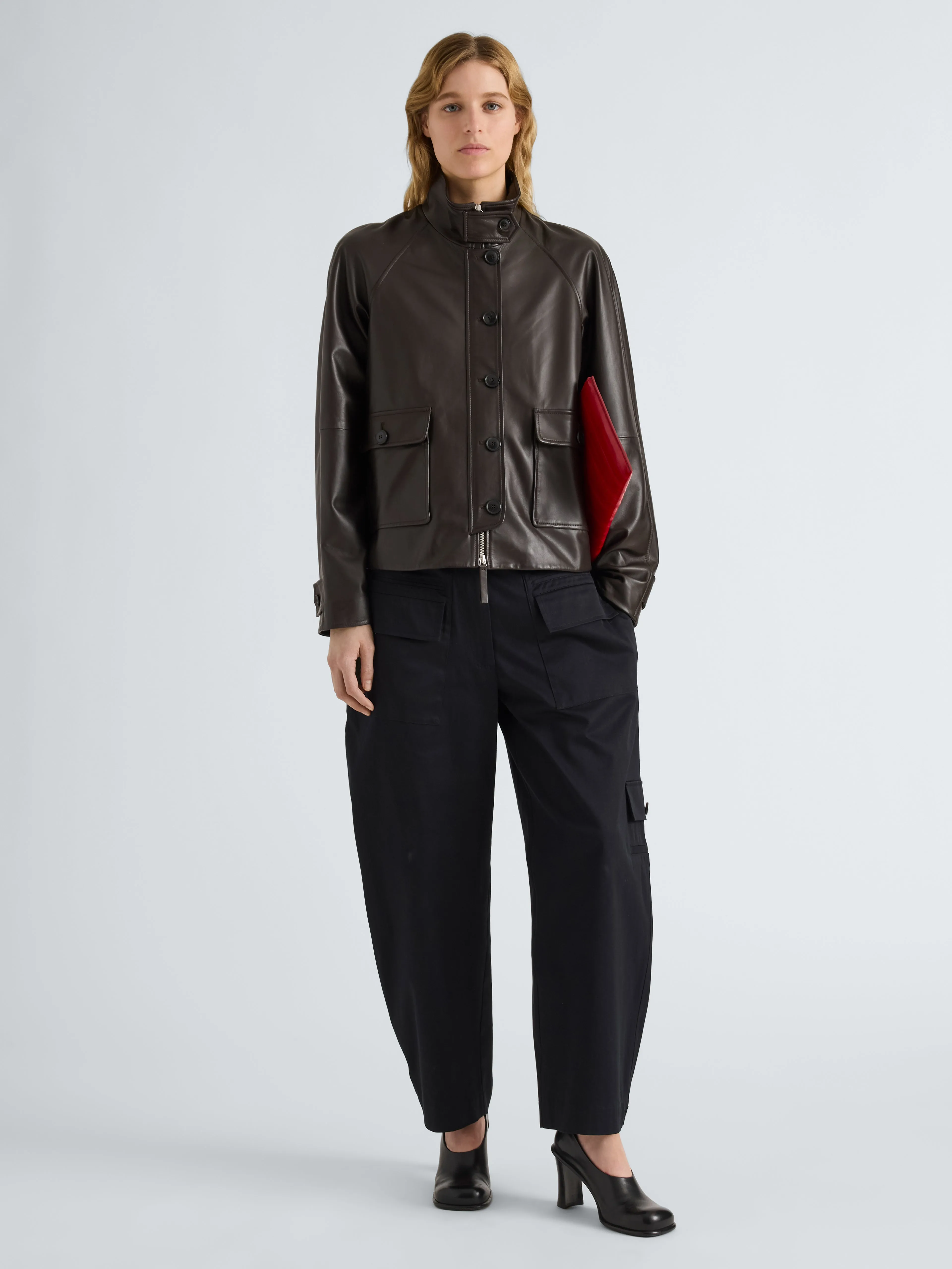 Gio Jacket in Lightweight Leather sold by Proenza Schouler product image thumbnail 3