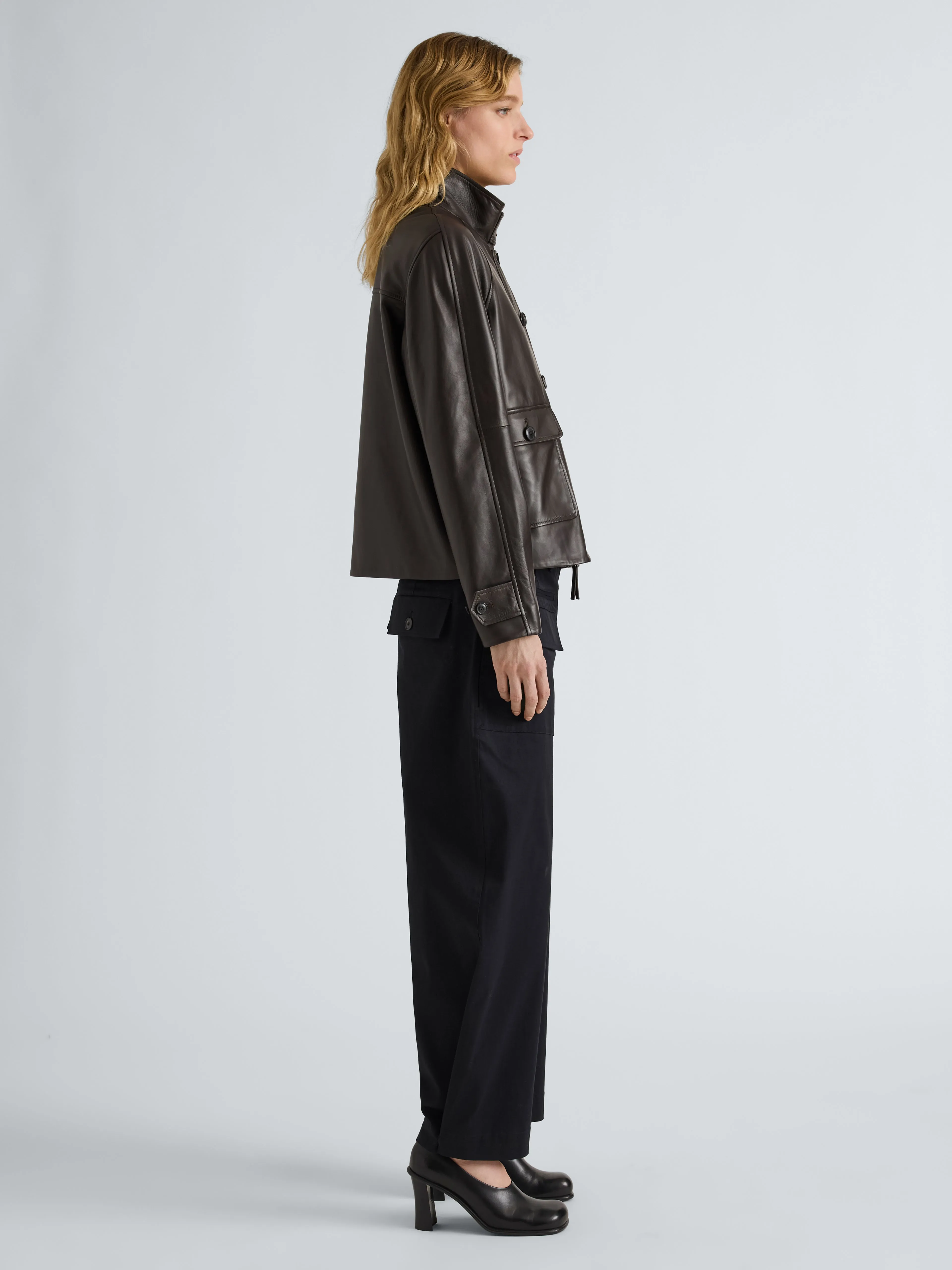 Gio Jacket in Lightweight Leather sold by Proenza Schouler product image thumbnail 4
