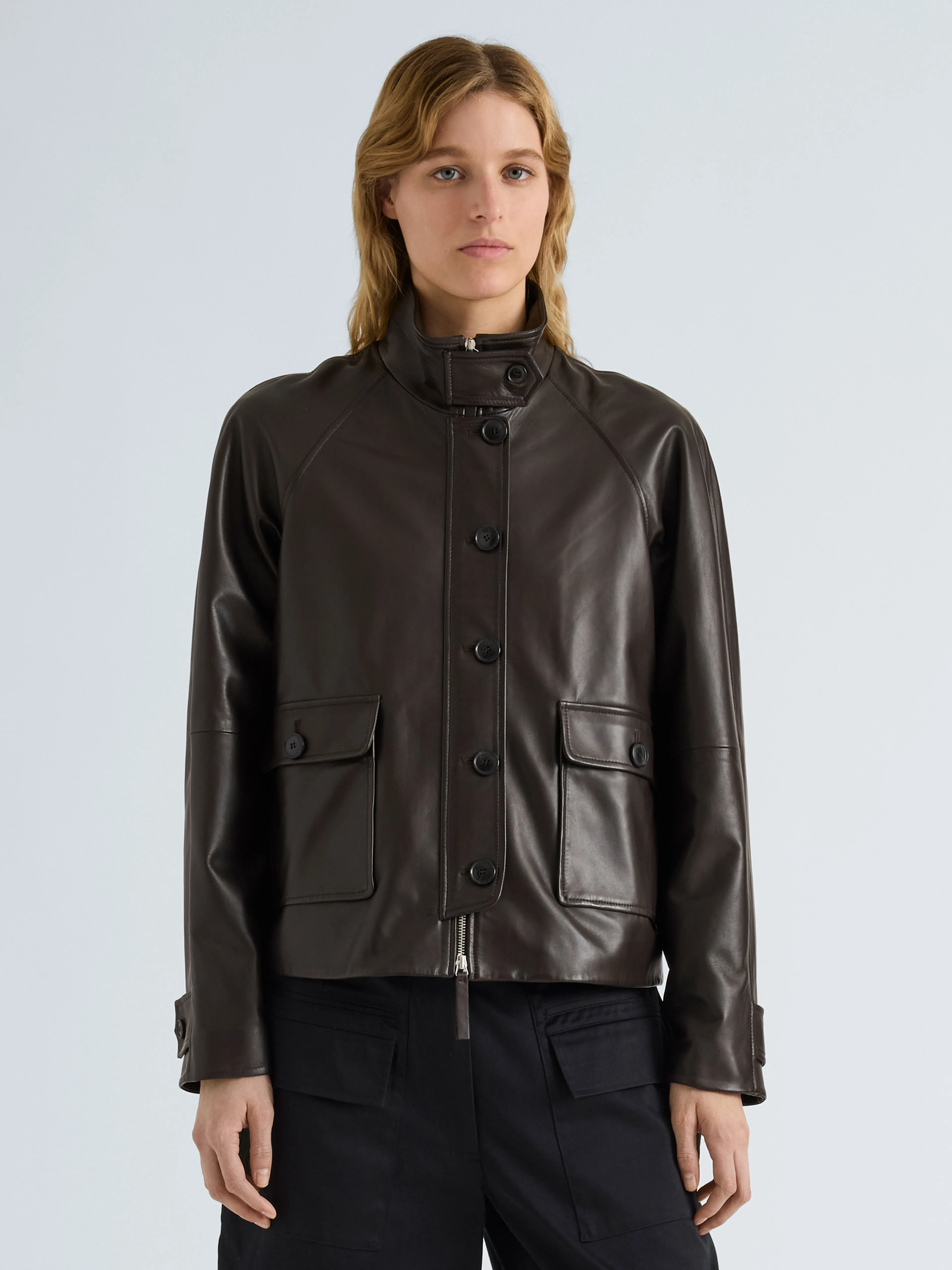 Gio Jacket in Lightweight Leather sold by Proenza Schouler product image thumbnail 2