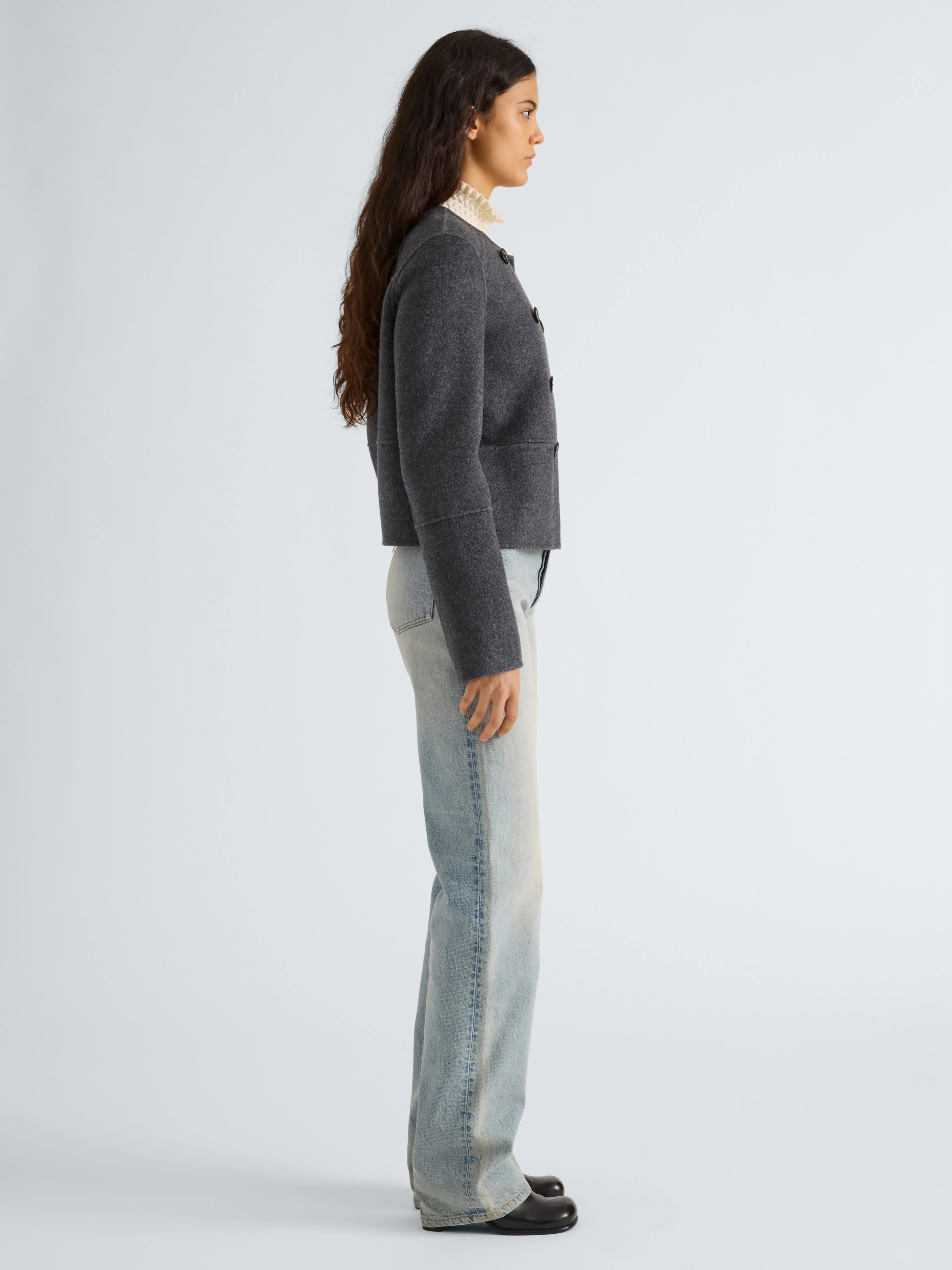Courtney Jacket in Melton sold by Proenza Schouler product image thumbnail 4