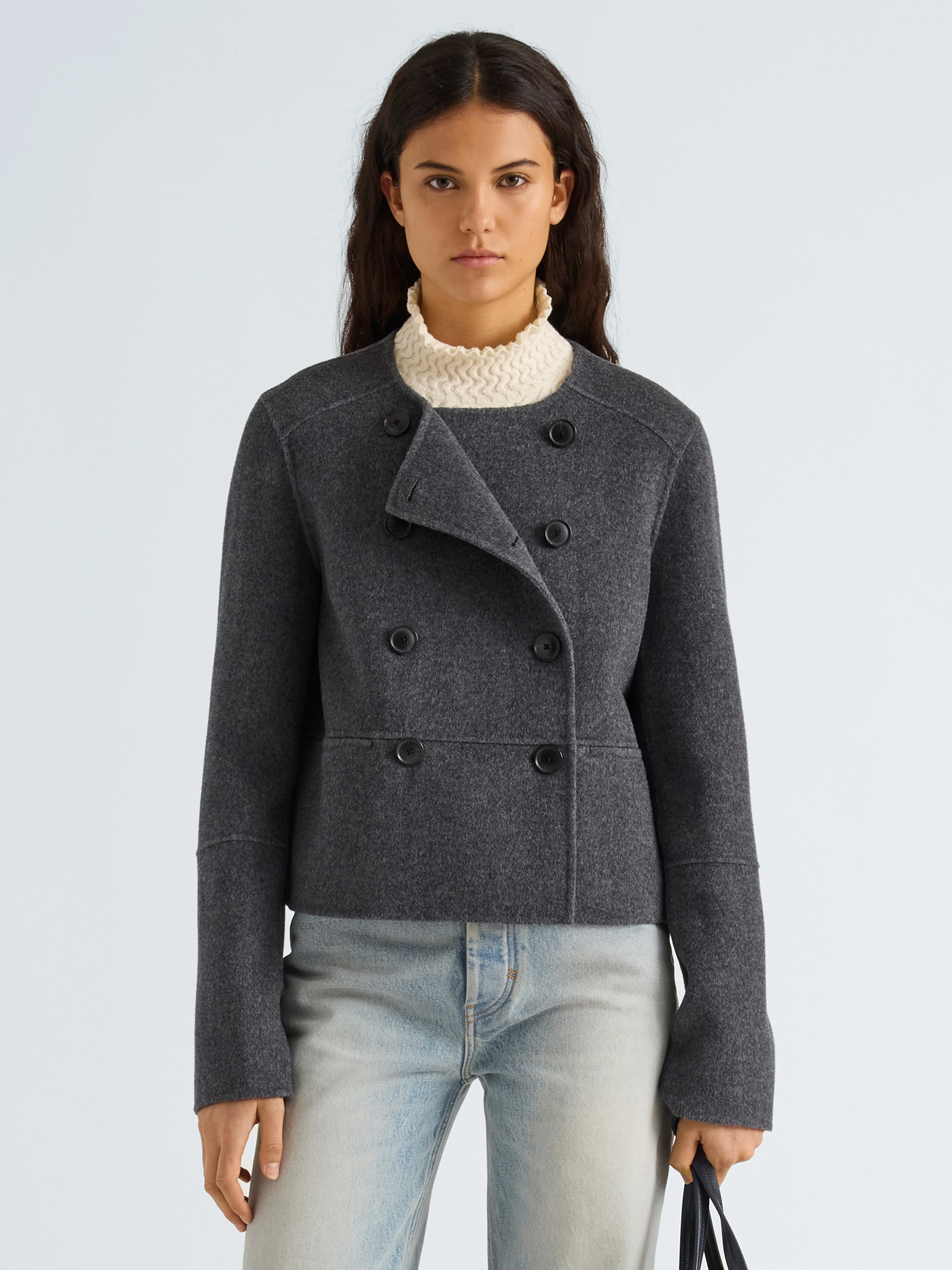 Courtney Jacket in Melton sold by Proenza Schouler product image thumbnail 2