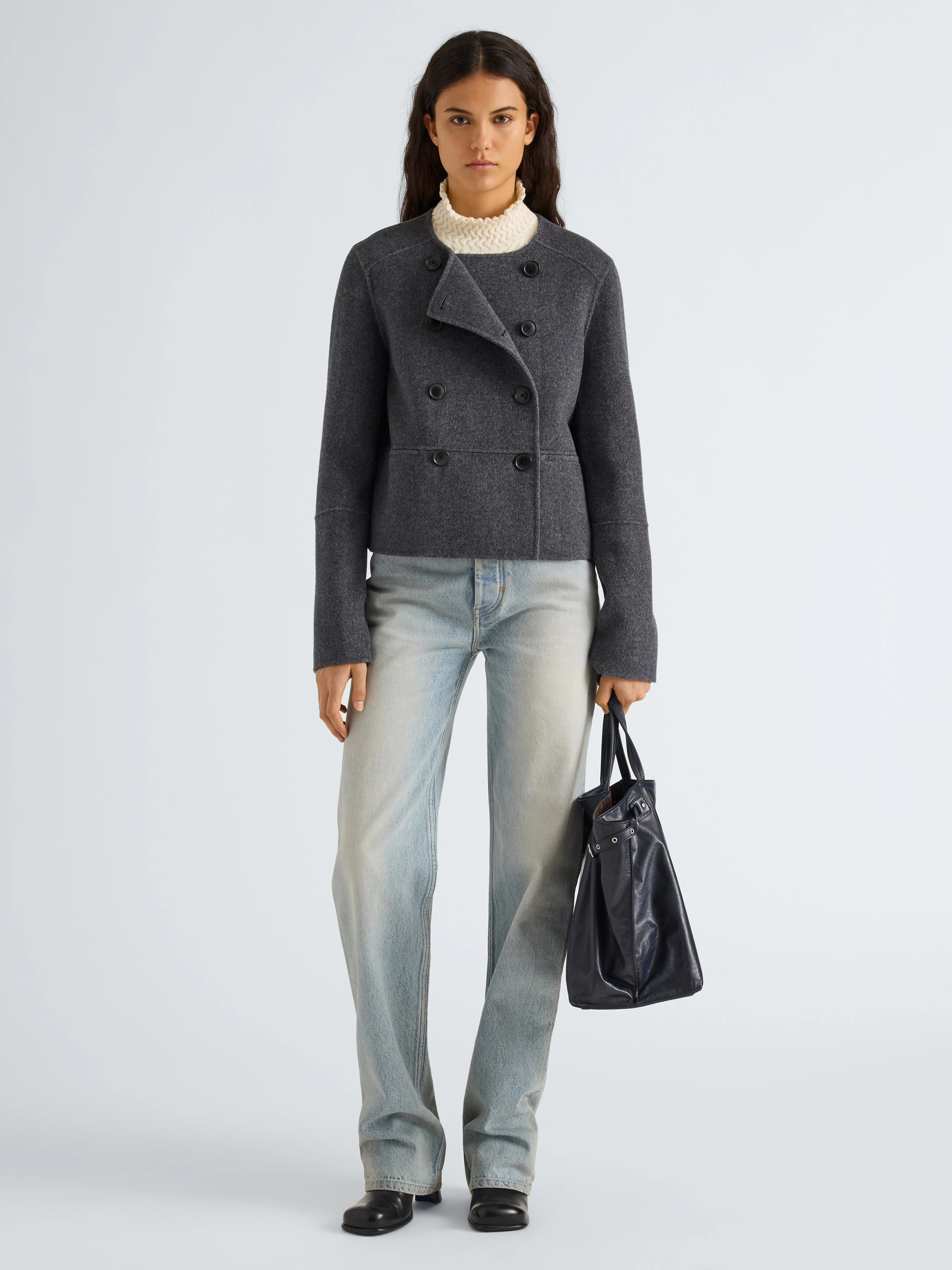 Courtney Jacket in Melton sold by Proenza Schouler product image thumbnail 3