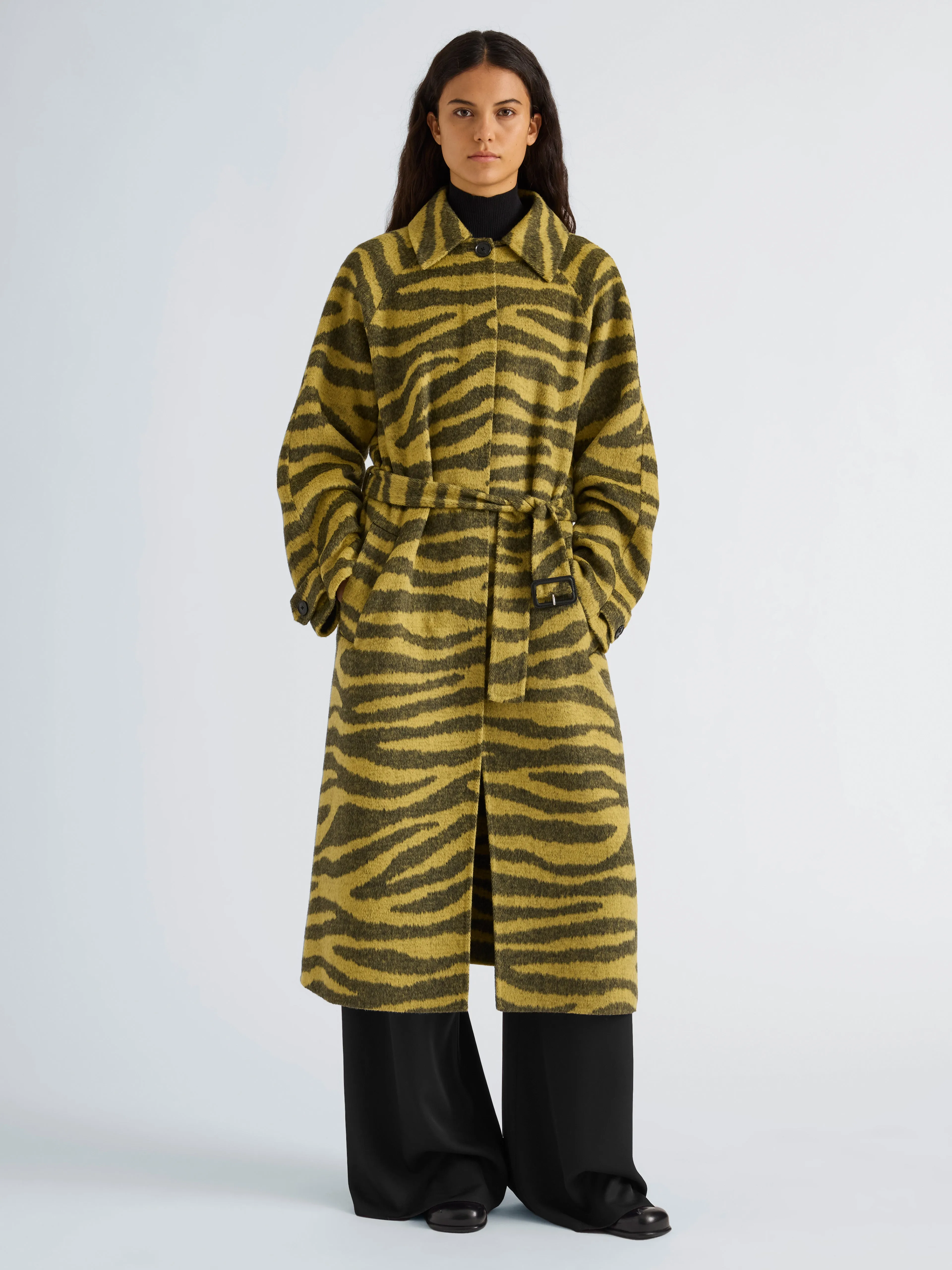 Juliette Coat in Zebra Jacquard sold by Proenza Schouler product image thumbnail 3