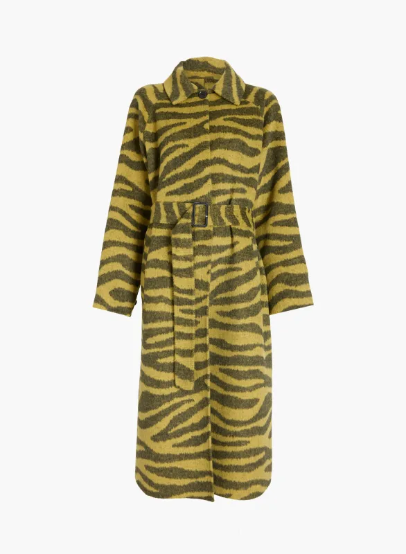 Juliette Coat in Zebra Jacquard made by Proenza Schouler