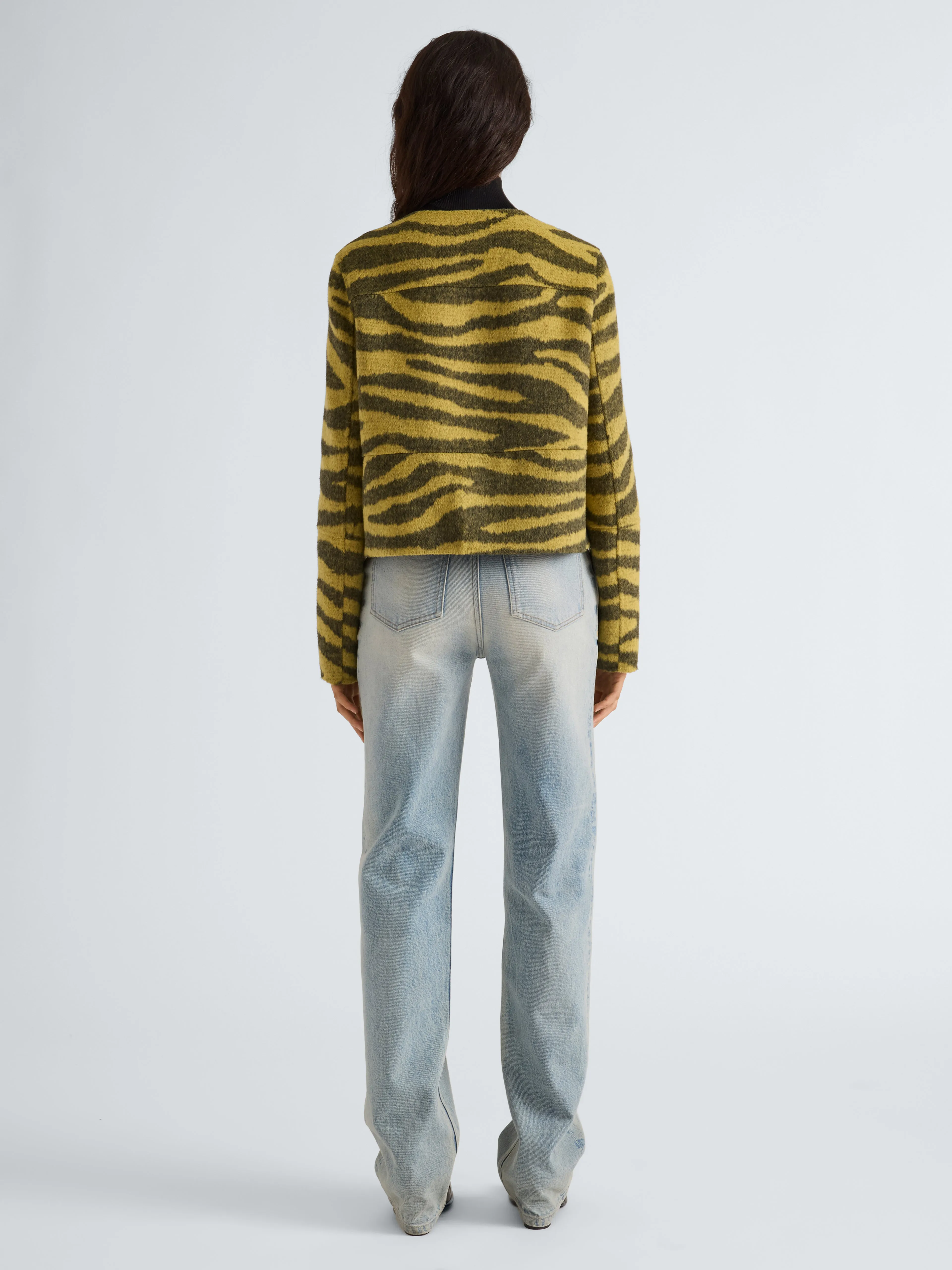 Courtney Jacket in Zebra Jacquard sold by Proenza Schouler product image thumbnail 5