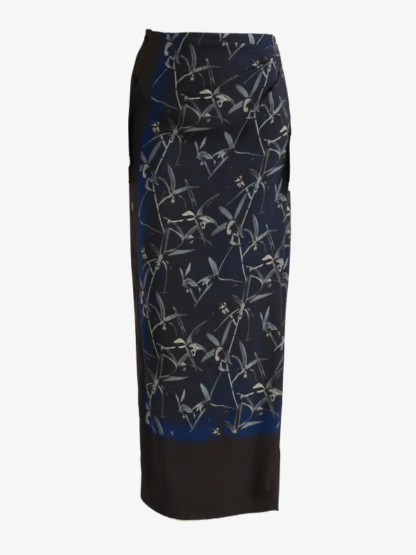 Anais Skirt in Printed Stretch Cady made by Proenza Schouler