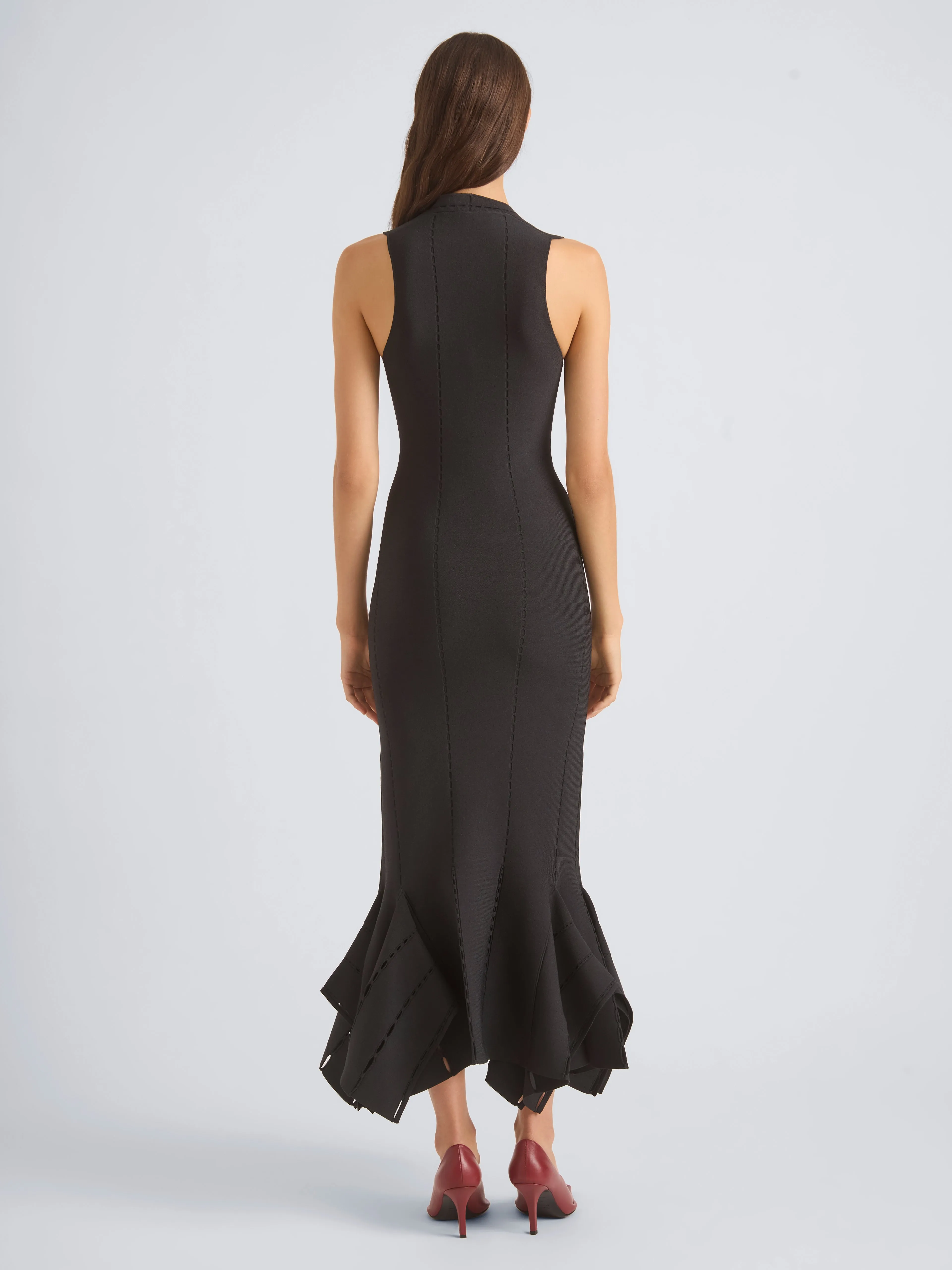 Lucinda Dress in Viscose Silk Pointelle sold by Proenza Schouler product image thumbnail 3