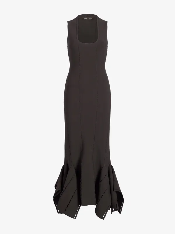 Lucinda Dress in Viscose Silk Pointelle made by Proenza Schouler