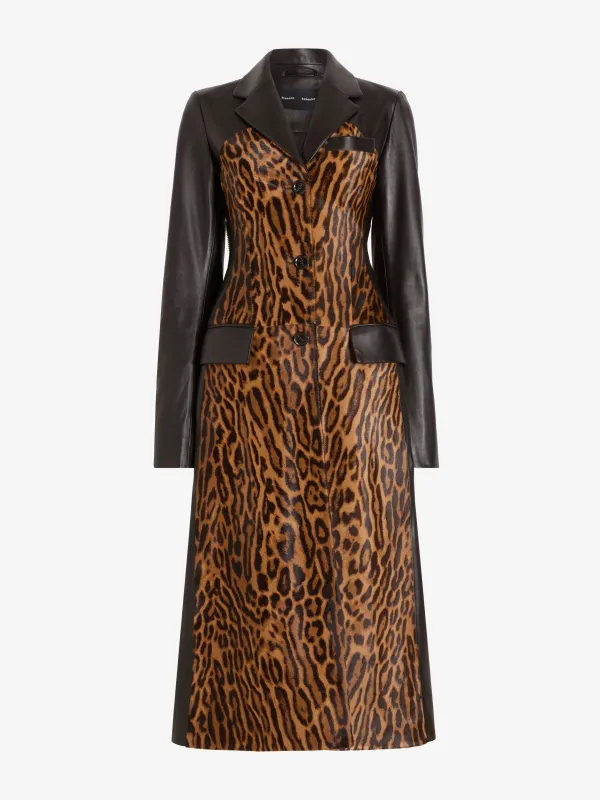Farra Jacket in Printed Calf Hair made by Proenza Schouler