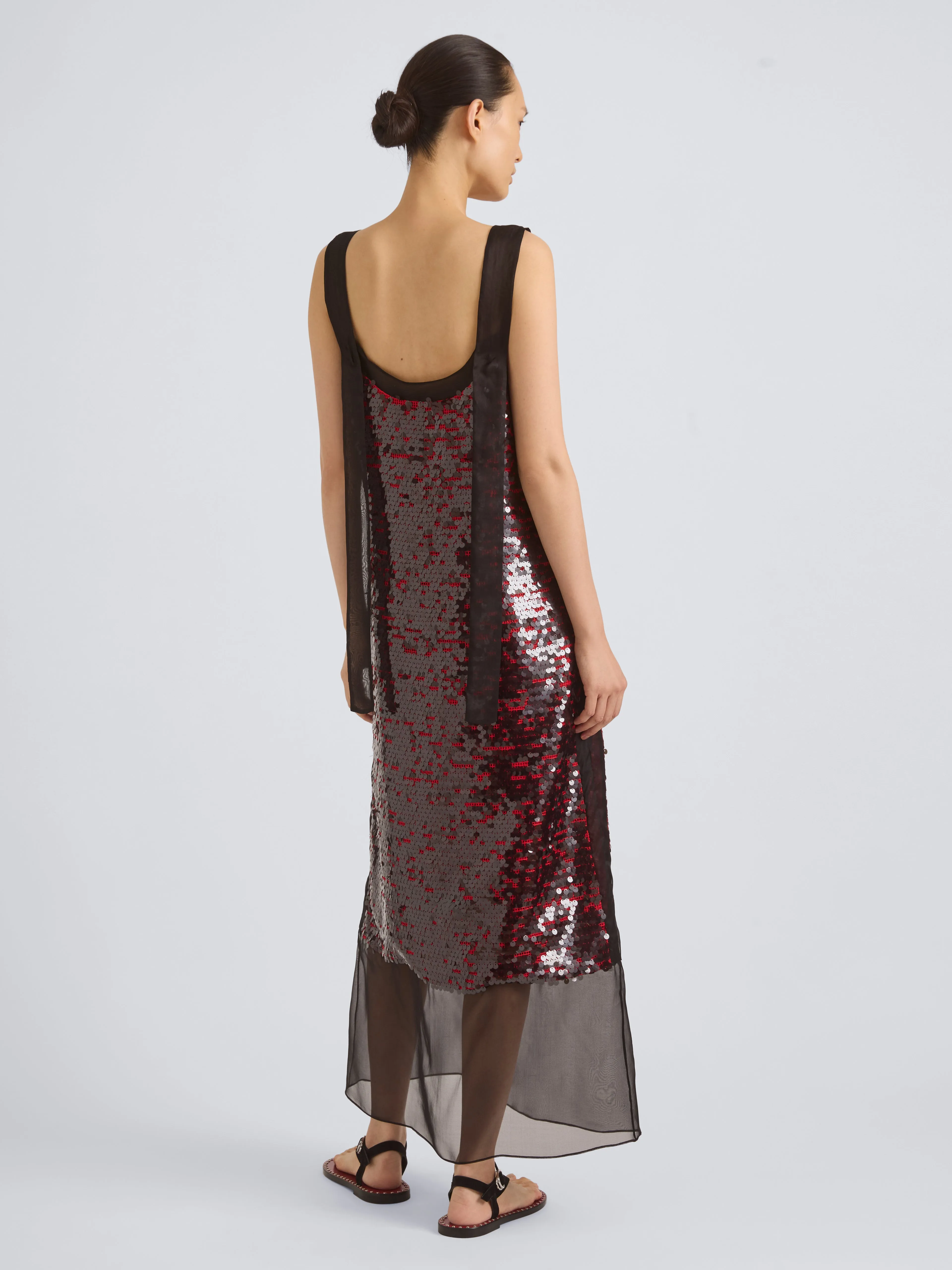 Leilani Dress in Giro Inglese Sequin Embroidery sold by Proenza Schouler product image thumbnail 3