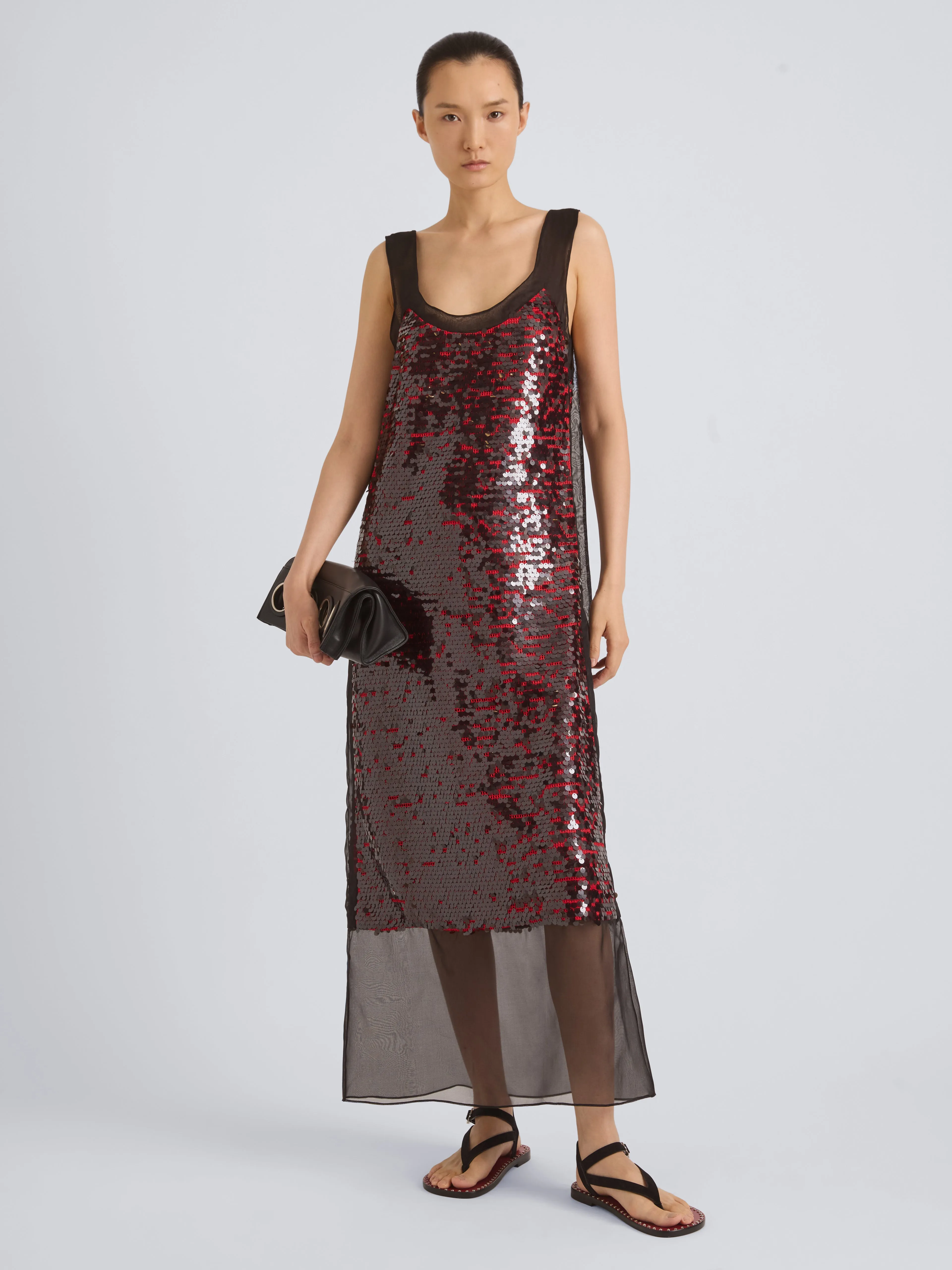 Leilani Dress in Giro Inglese Sequin Embroidery sold by Proenza Schouler product image thumbnail 2