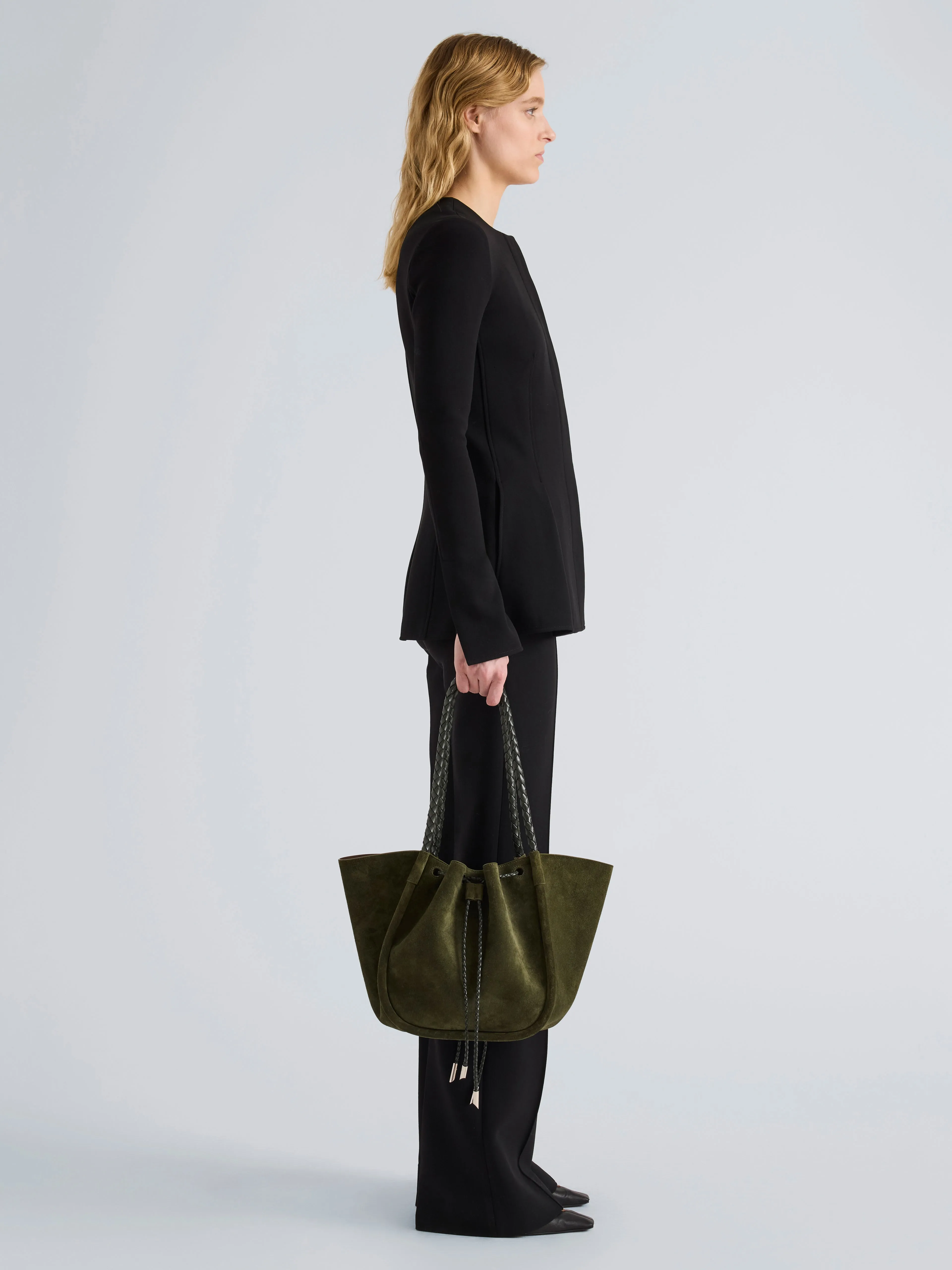 Large Ruched Tote in Suede and Braided Calf sold by Proenza Schouler product image thumbnail 2