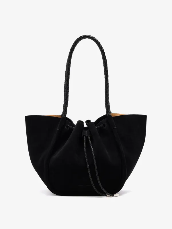 Large Ruched Tote in Suede and Braided Calf made by Proenza Schouler