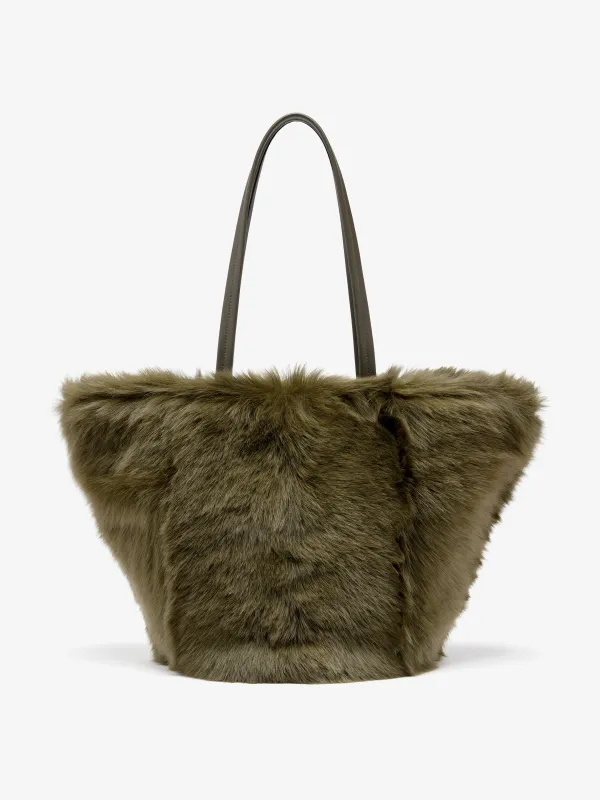 Hex Tote in Shearling made by Proenza Schouler
