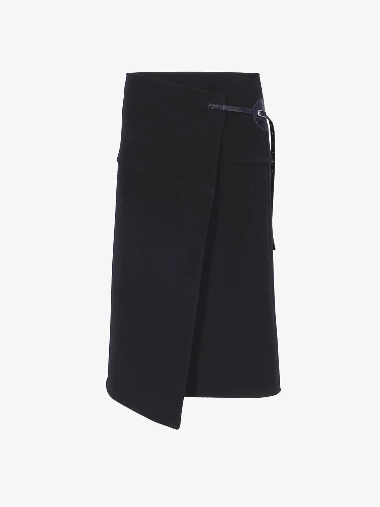 Aida Skirt in Brushed Melange Wool sold by Proenza Schouler