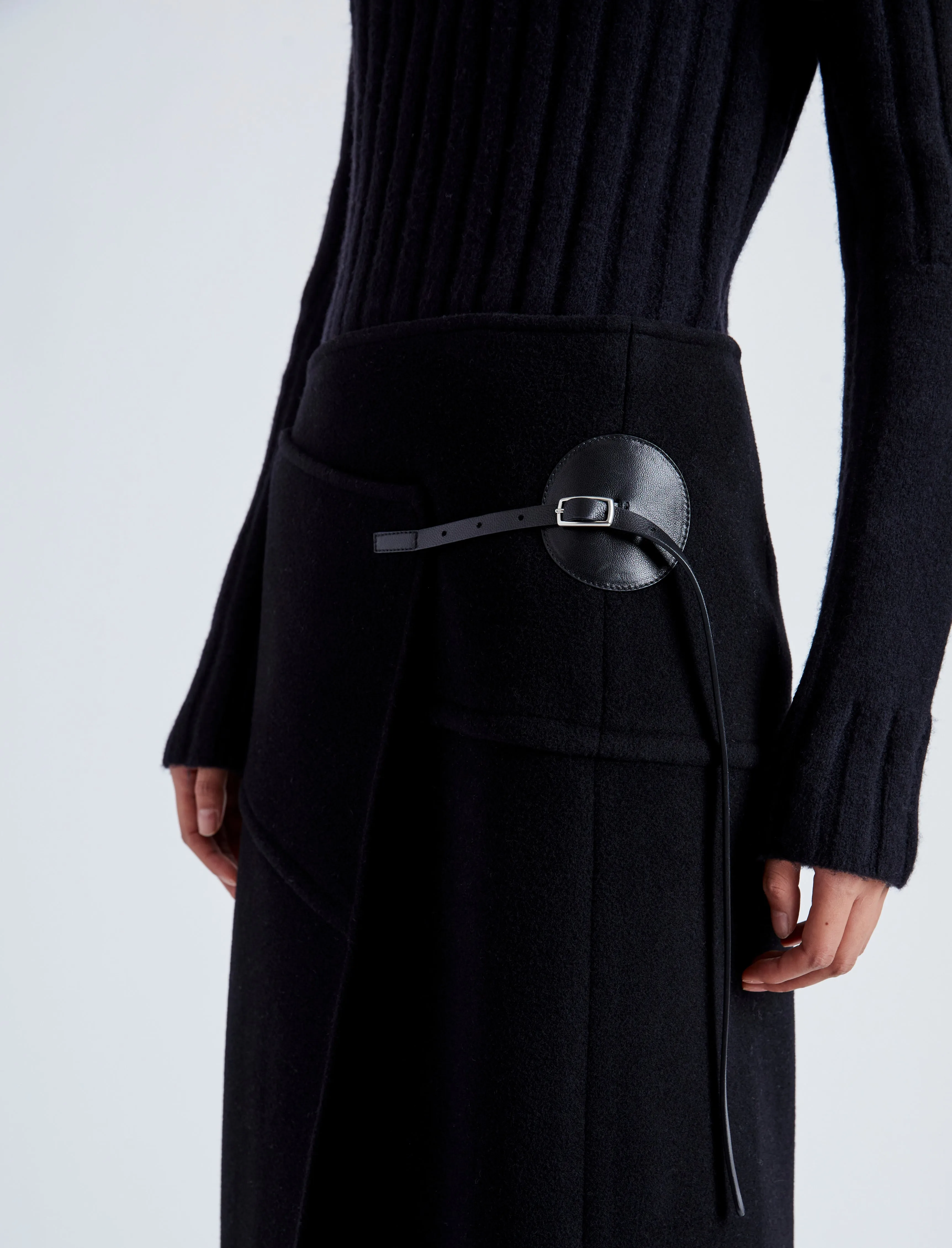 Aida Skirt in Brushed Melange Wool sold by Proenza Schouler product image thumbnail 5