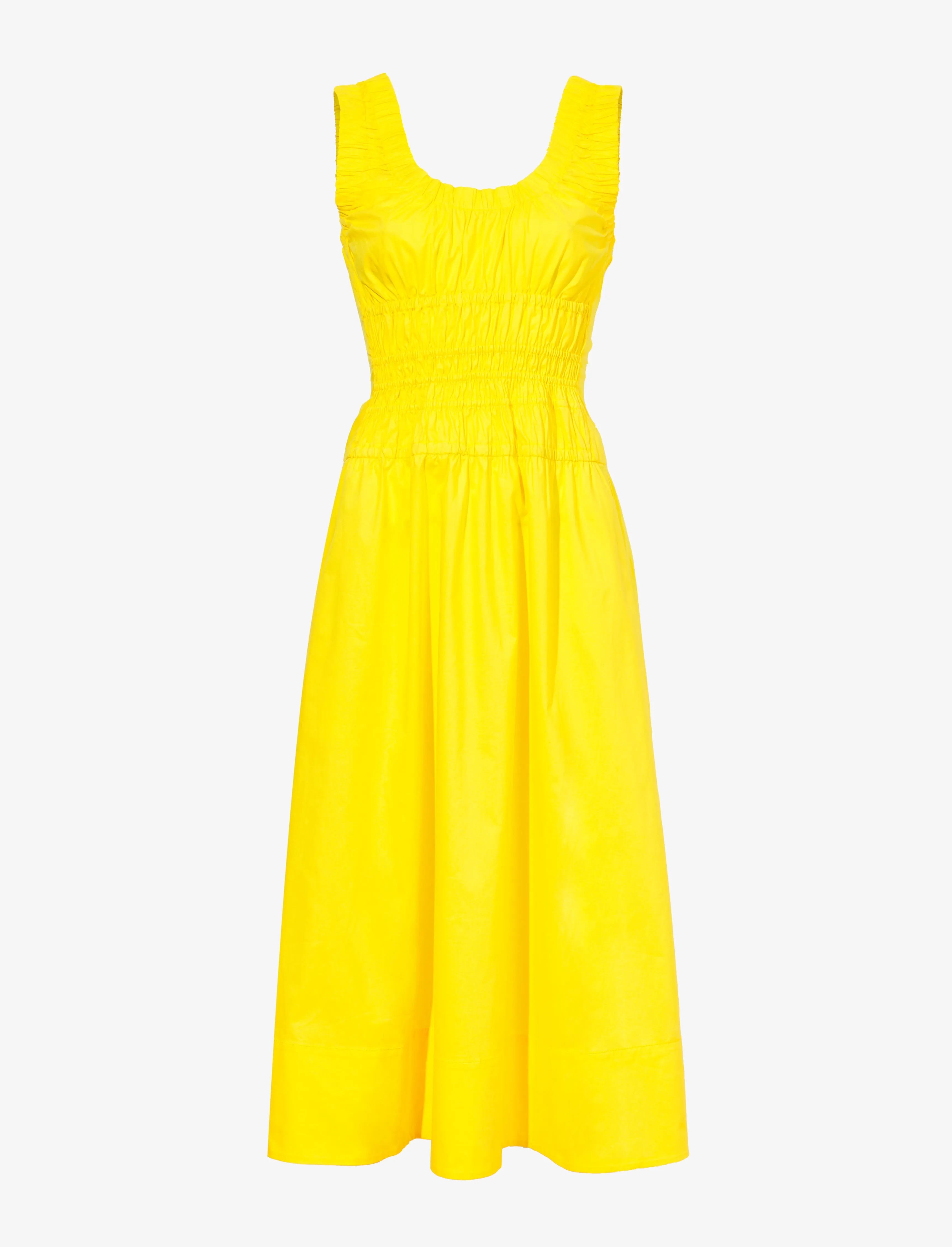 Poplin Gathered Midi Dress sold by Proenza Schouler