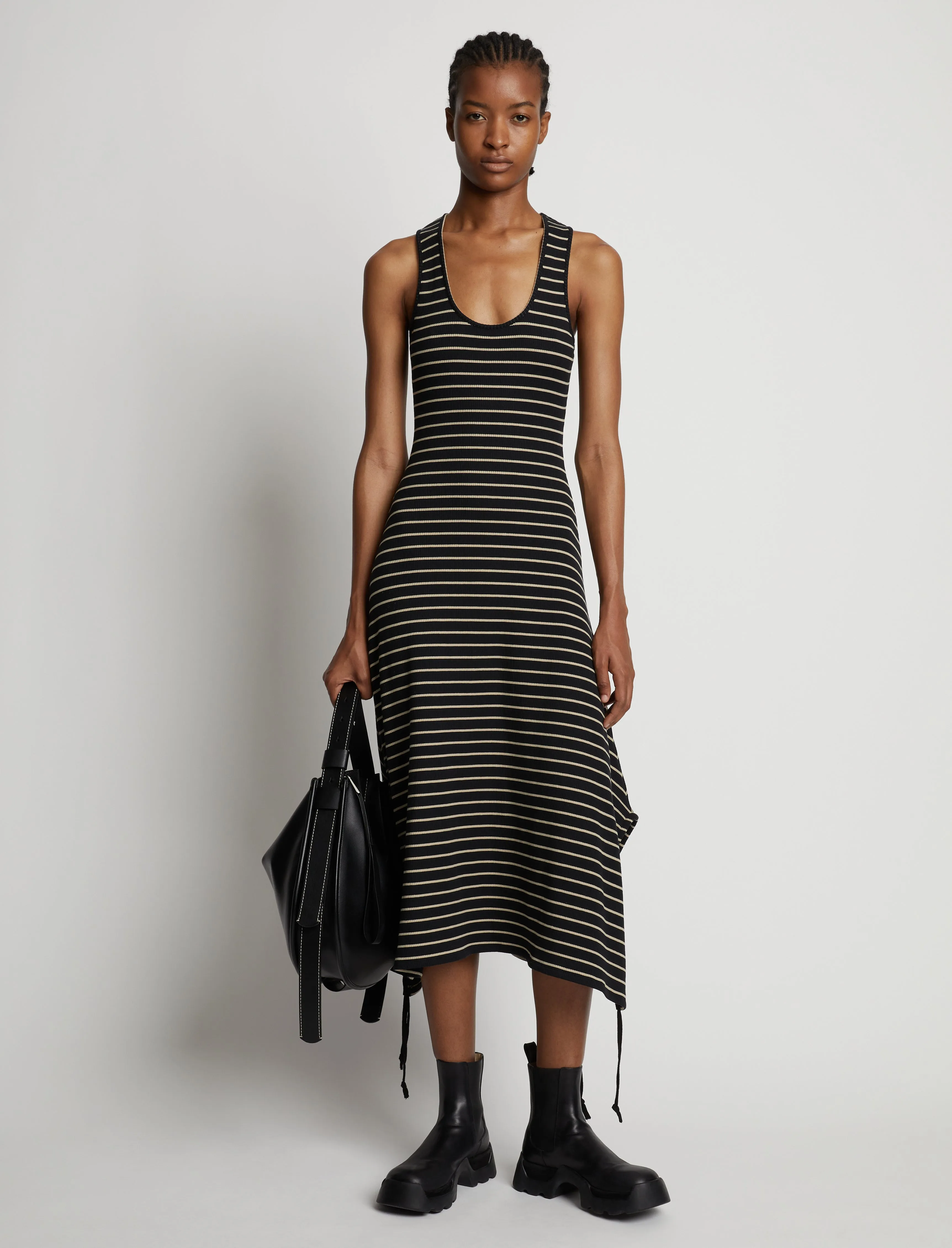 Stripe Rib Sleeveless Dress sold by Proenza Schouler product image thumbnail 2