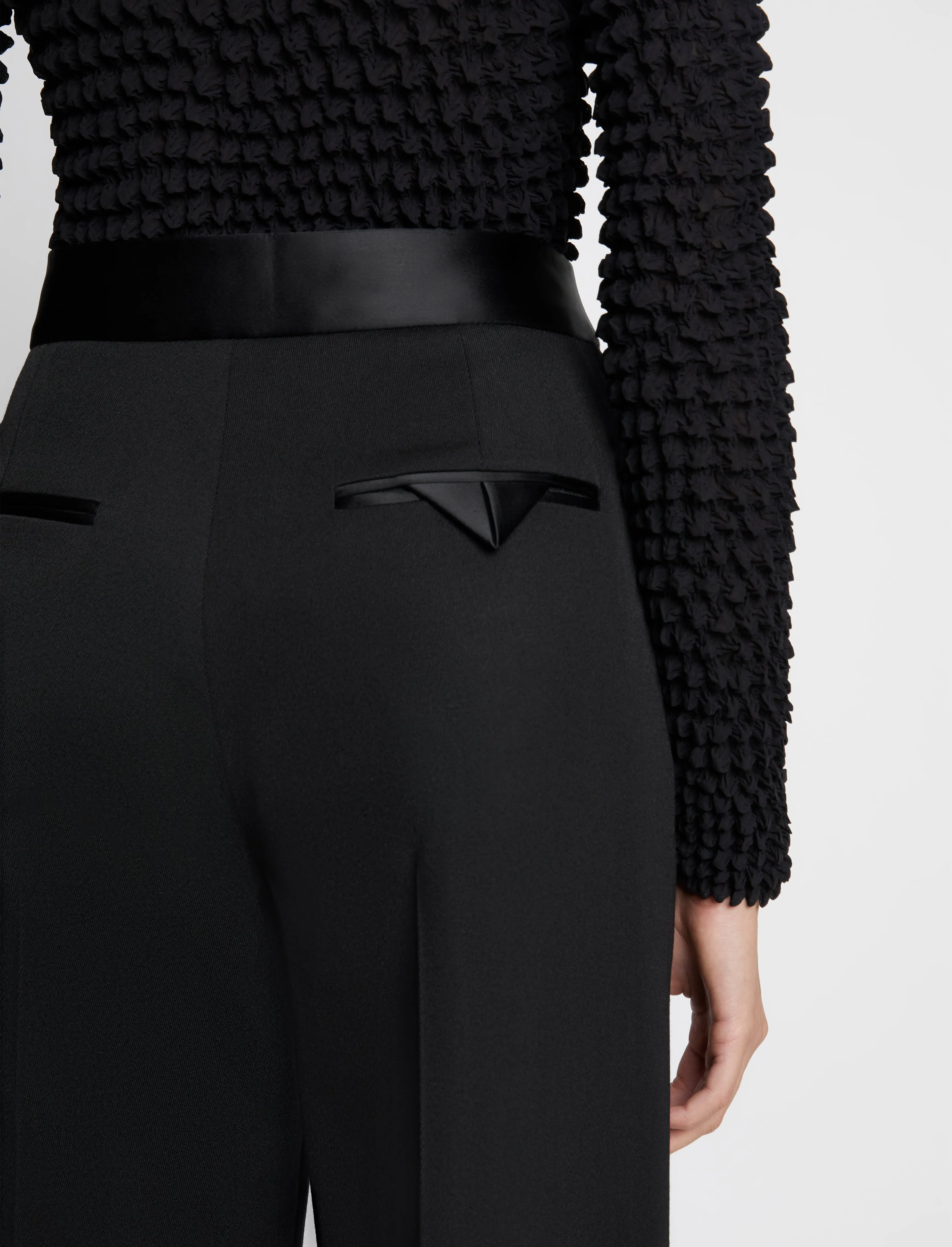 Wool Twill Satin Trim Pants sold by Proenza Schouler product image thumbnail 5