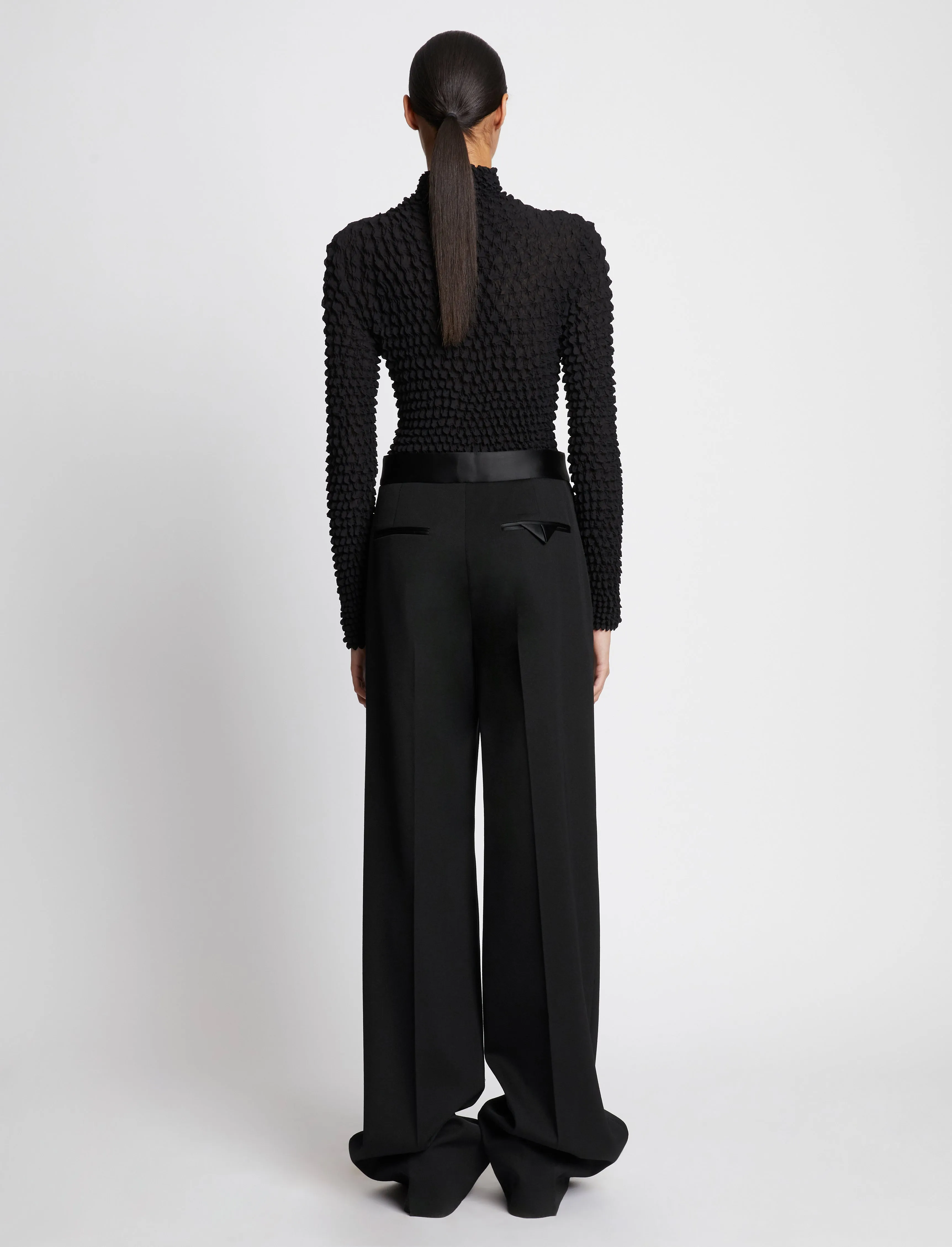Wool Twill Satin Trim Pants sold by Proenza Schouler product image thumbnail 4