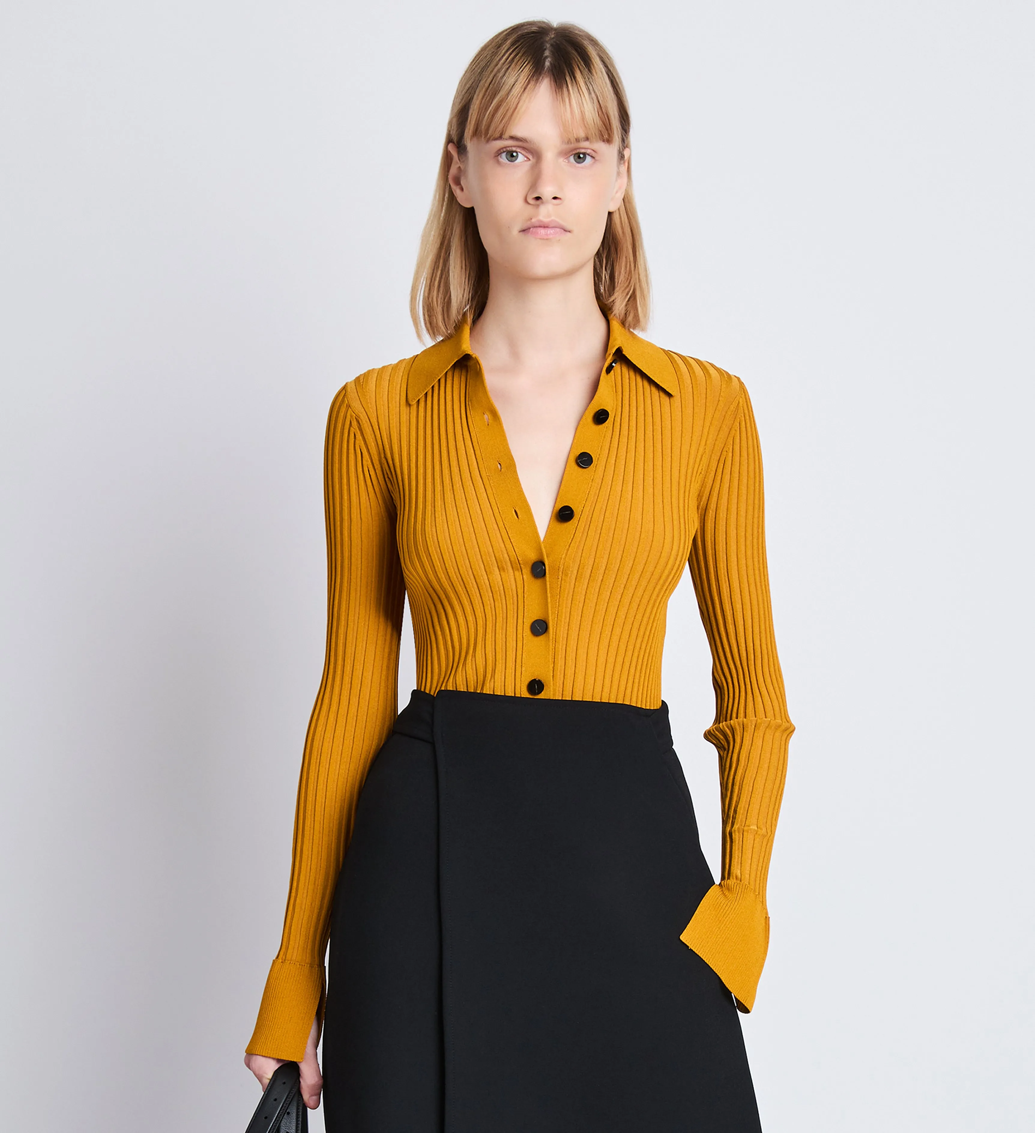 Carla Sweater in Midweight Viscose Rib sold by Proenza Schouler product image thumbnail 2