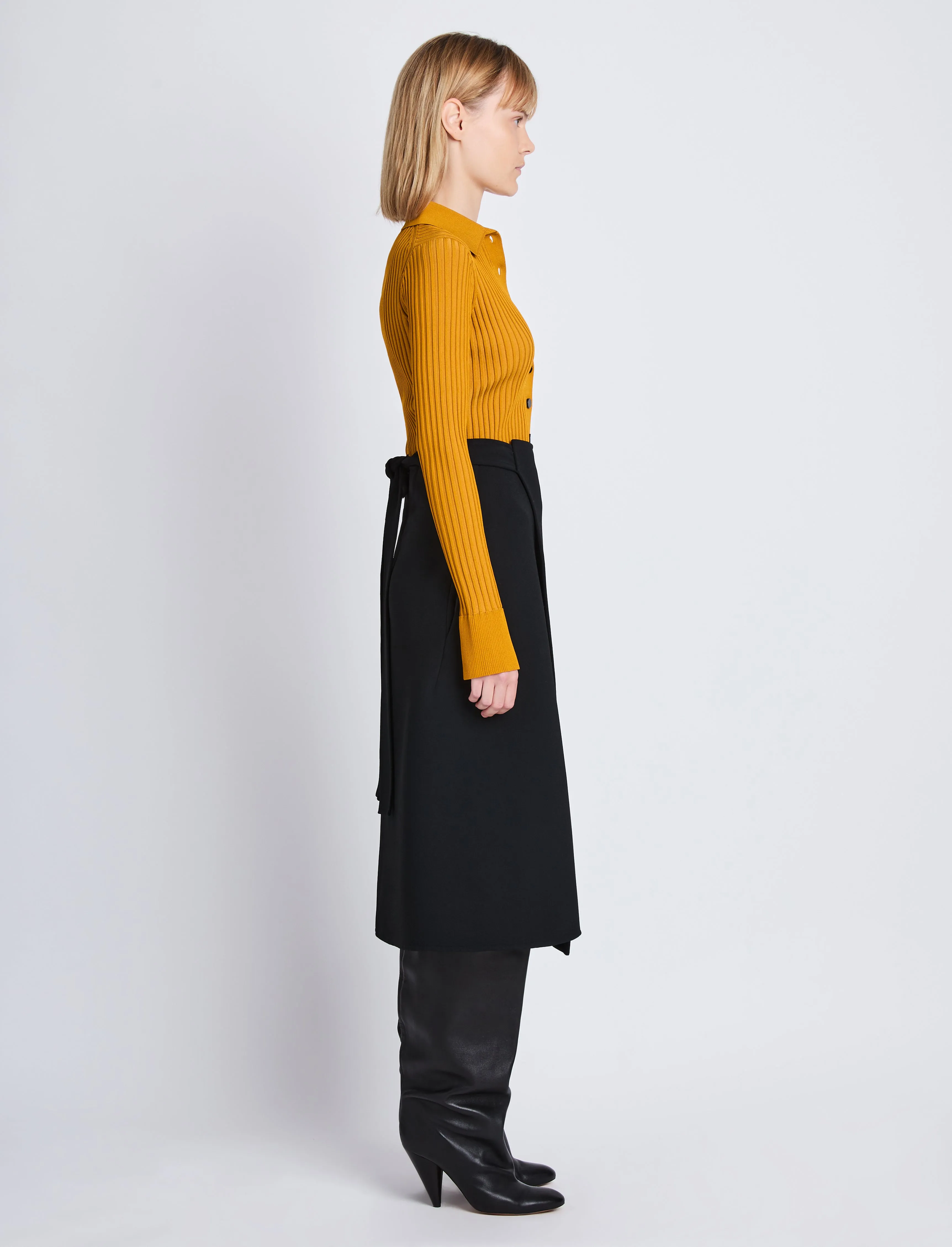 Carla Sweater in Midweight Viscose Rib sold by Proenza Schouler product image thumbnail 4