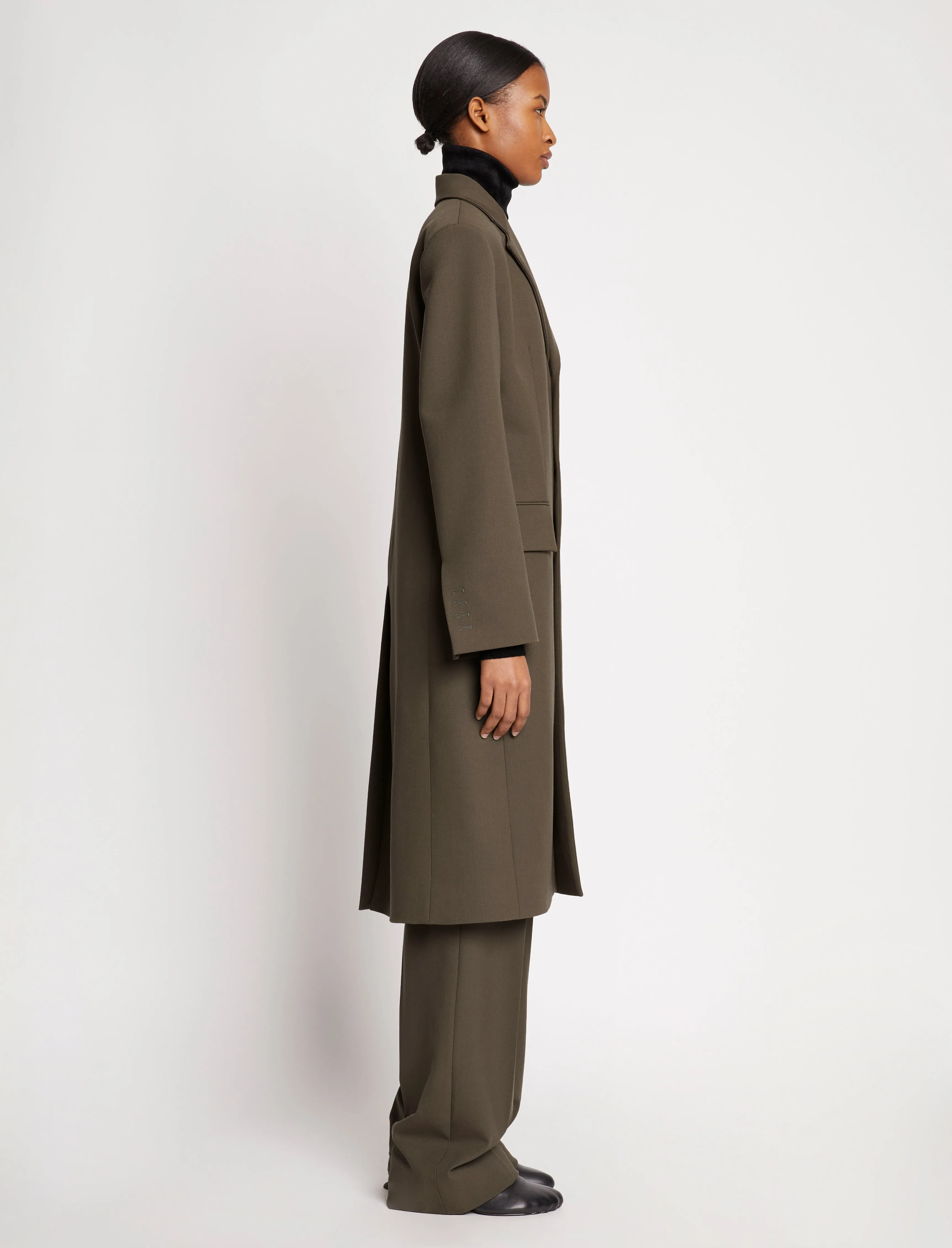 Lightweight Wool Coat - SLATE sold by Proenza Schouler product image thumbnail 3