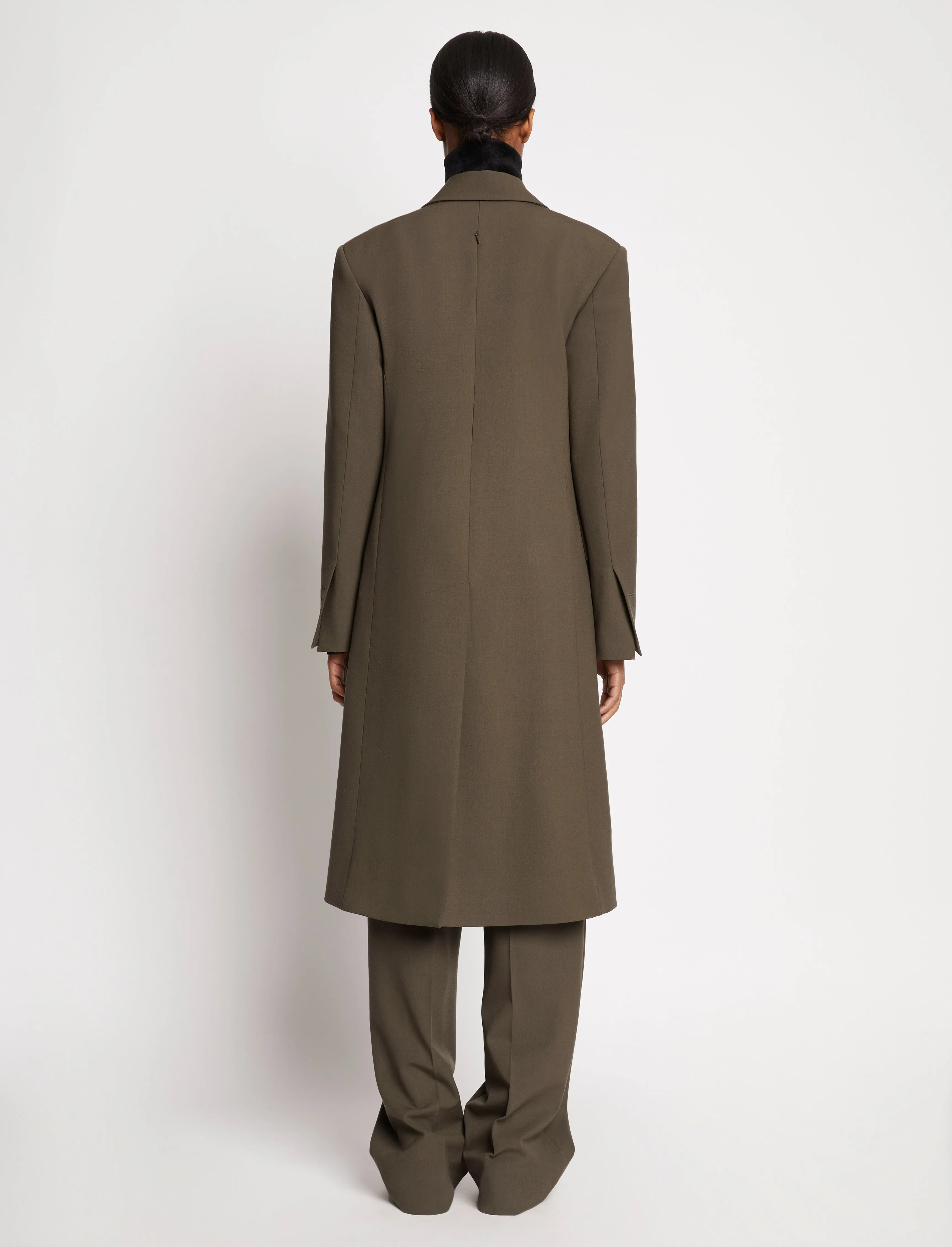 Lightweight Wool Coat - SLATE sold by Proenza Schouler product image thumbnail 4