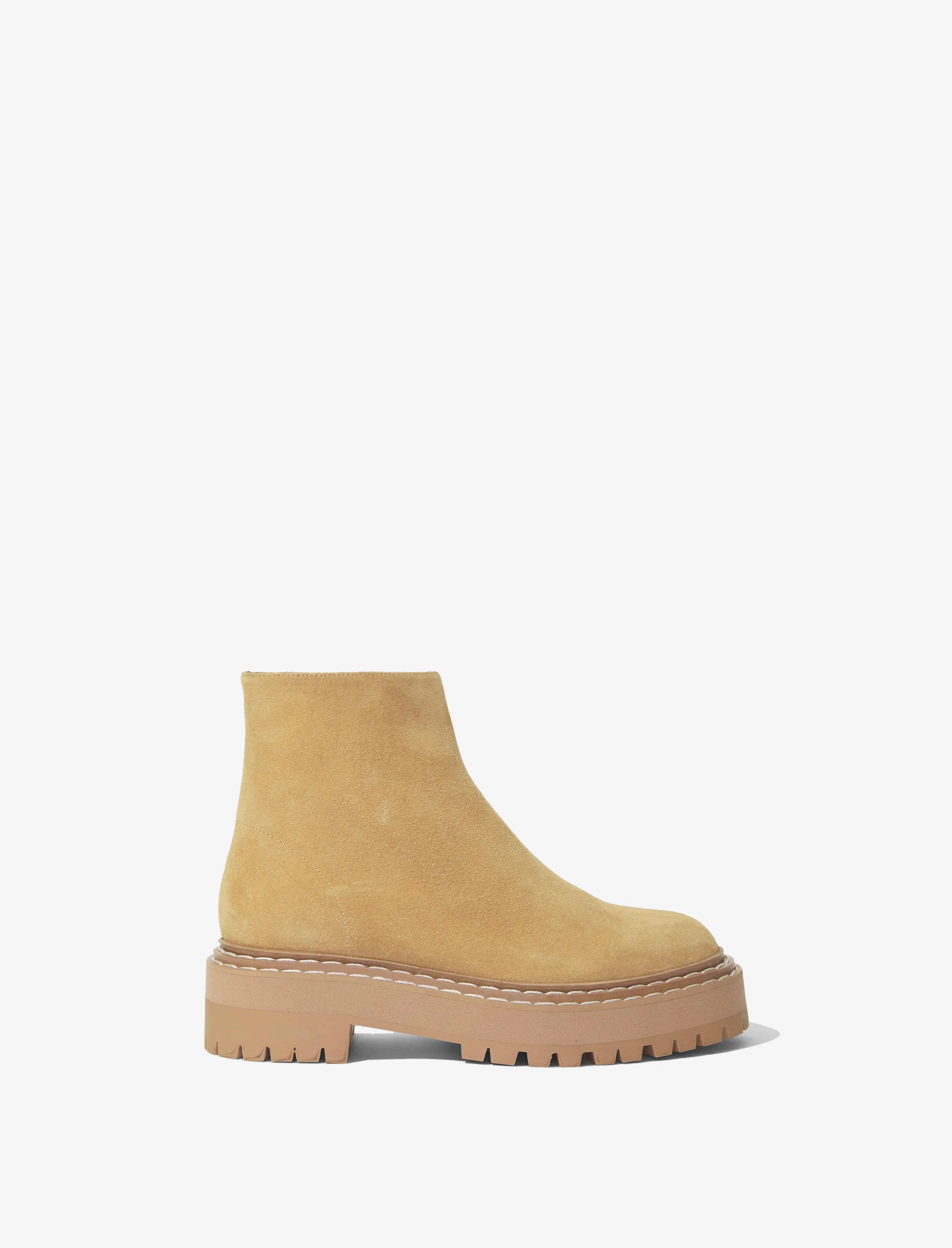 Lug Sole Platform Boots in Suede sold by Proenza Schouler