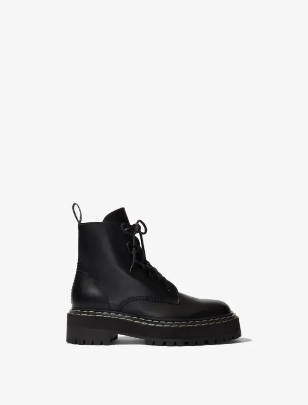 Lug Sole Platform Combat Boots sold by Proenza Schouler