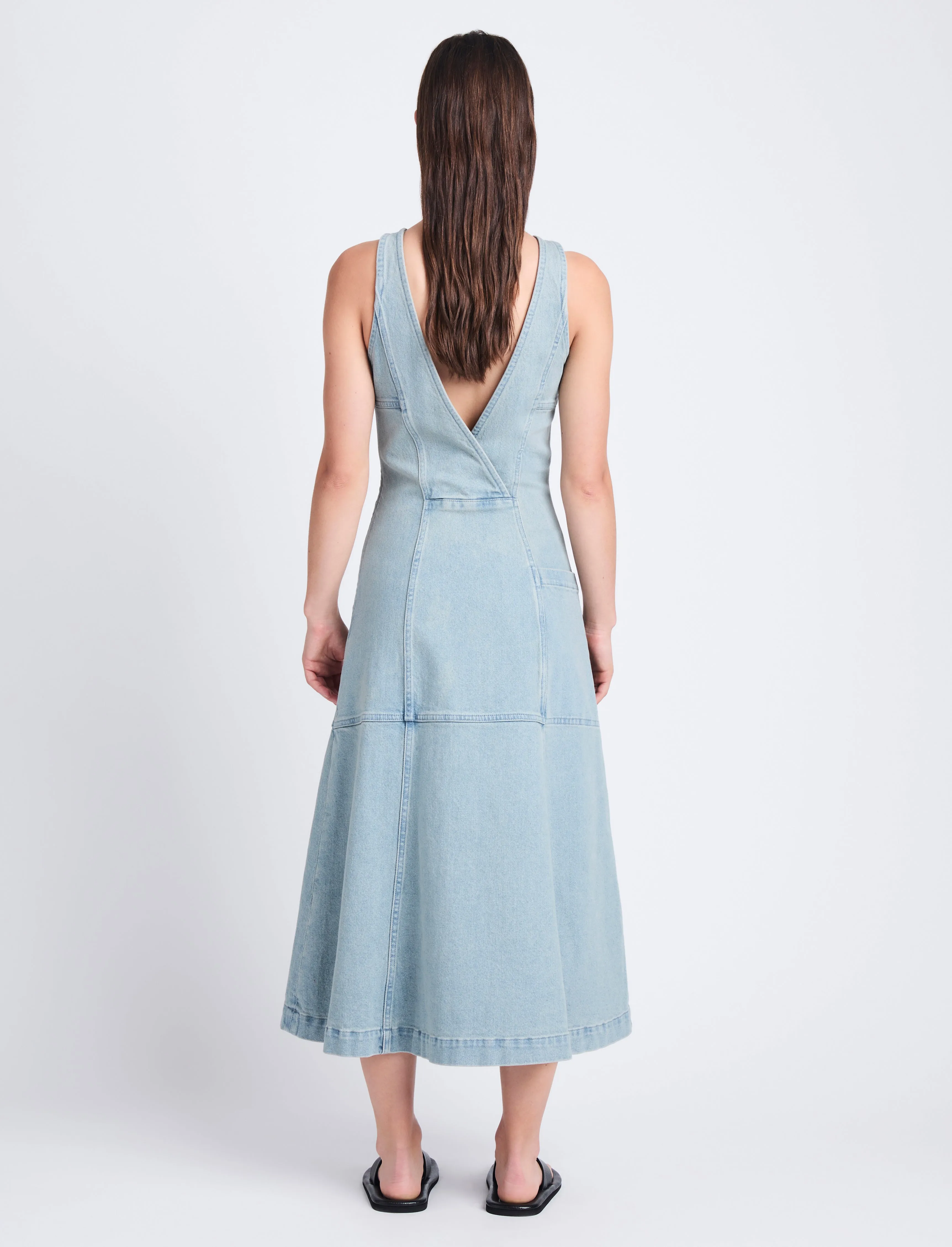 Arlet Sleeveless Dress in Stretch Twill sold by Proenza Schouler product image thumbnail 4