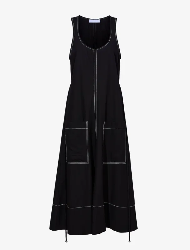 Lucy Dress in Drapey Suiting made by Proenza Schouler