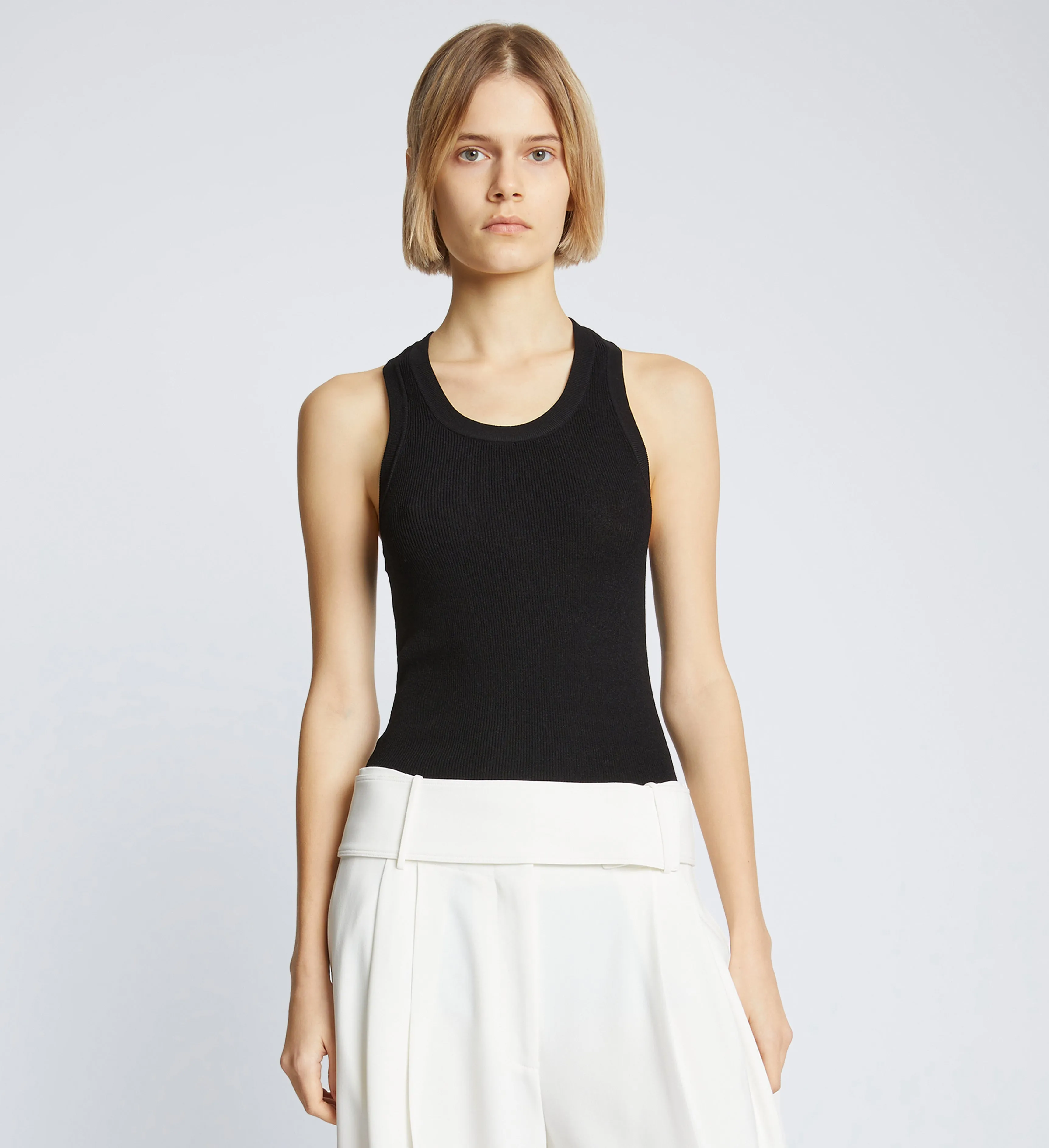 Roberts Knit Tank in Matte Viscose Rib sold by Proenza Schouler product image thumbnail 2