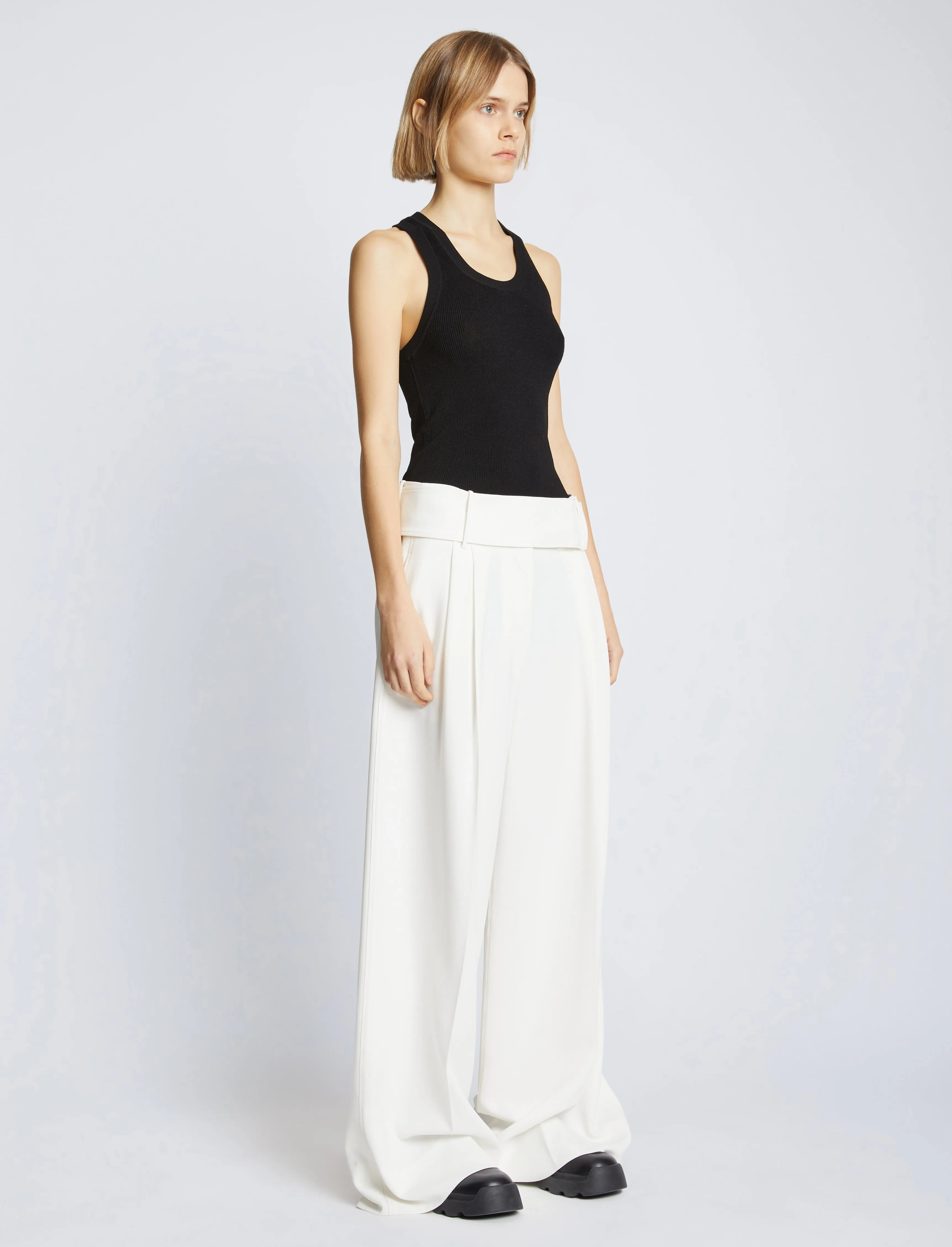 Roberts Knit Tank in Matte Viscose Rib sold by Proenza Schouler product image thumbnail 4