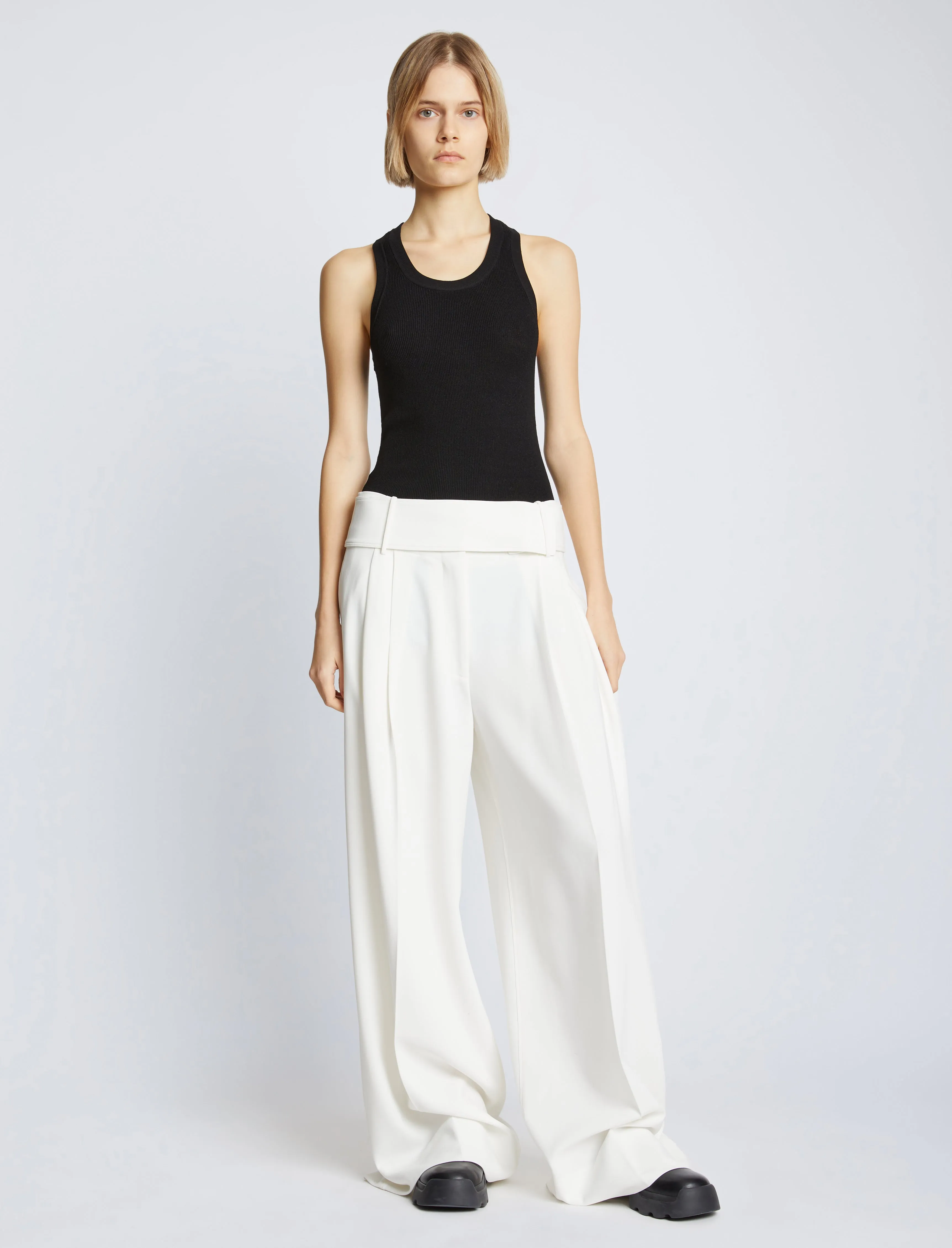 Roberts Knit Tank in Matte Viscose Rib sold by Proenza Schouler product image thumbnail 3