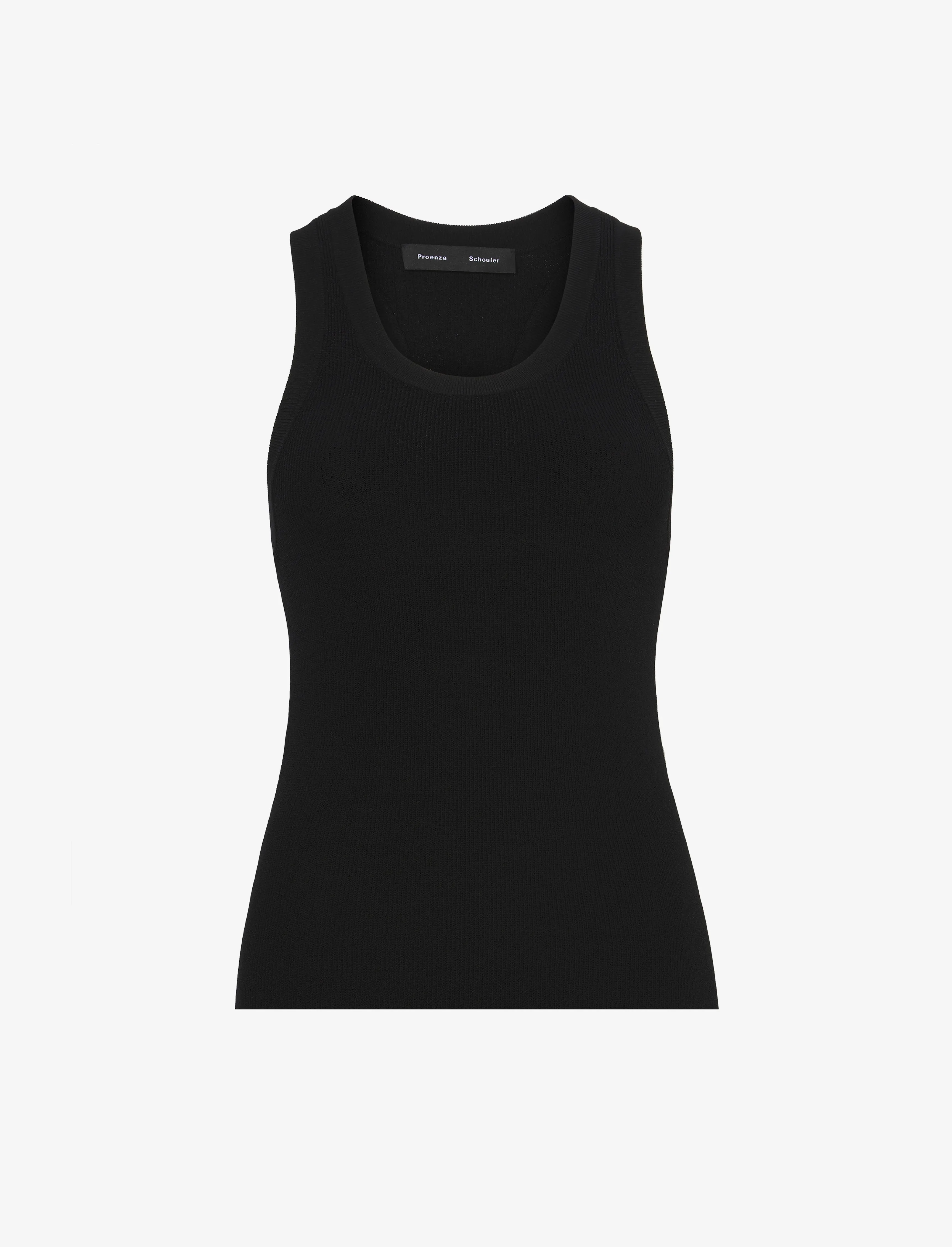 Roberts Knit Tank in Matte Viscose Rib sold by Proenza Schouler