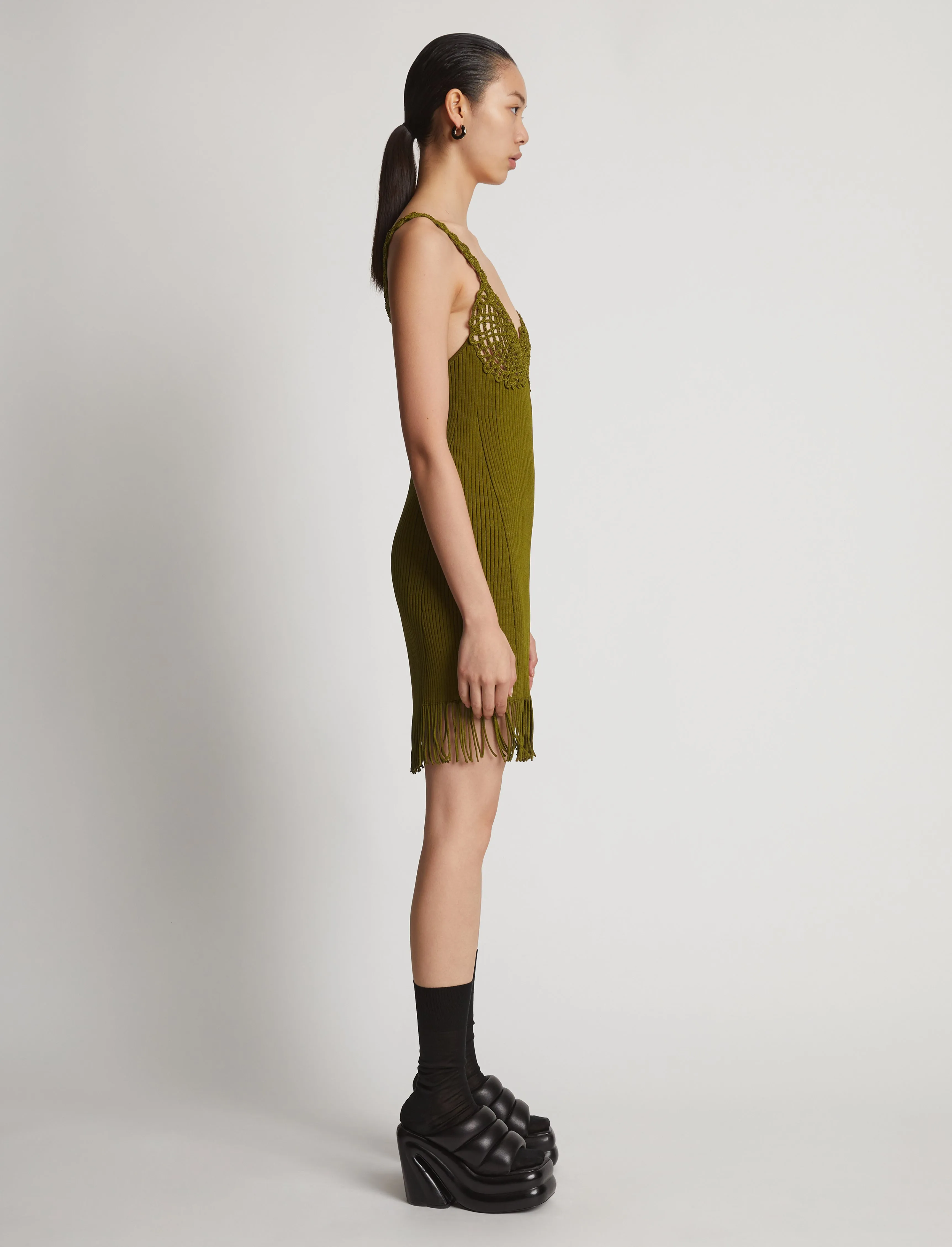 Embroidered Viscose Knit Dress sold by Proenza Schouler product image thumbnail 3