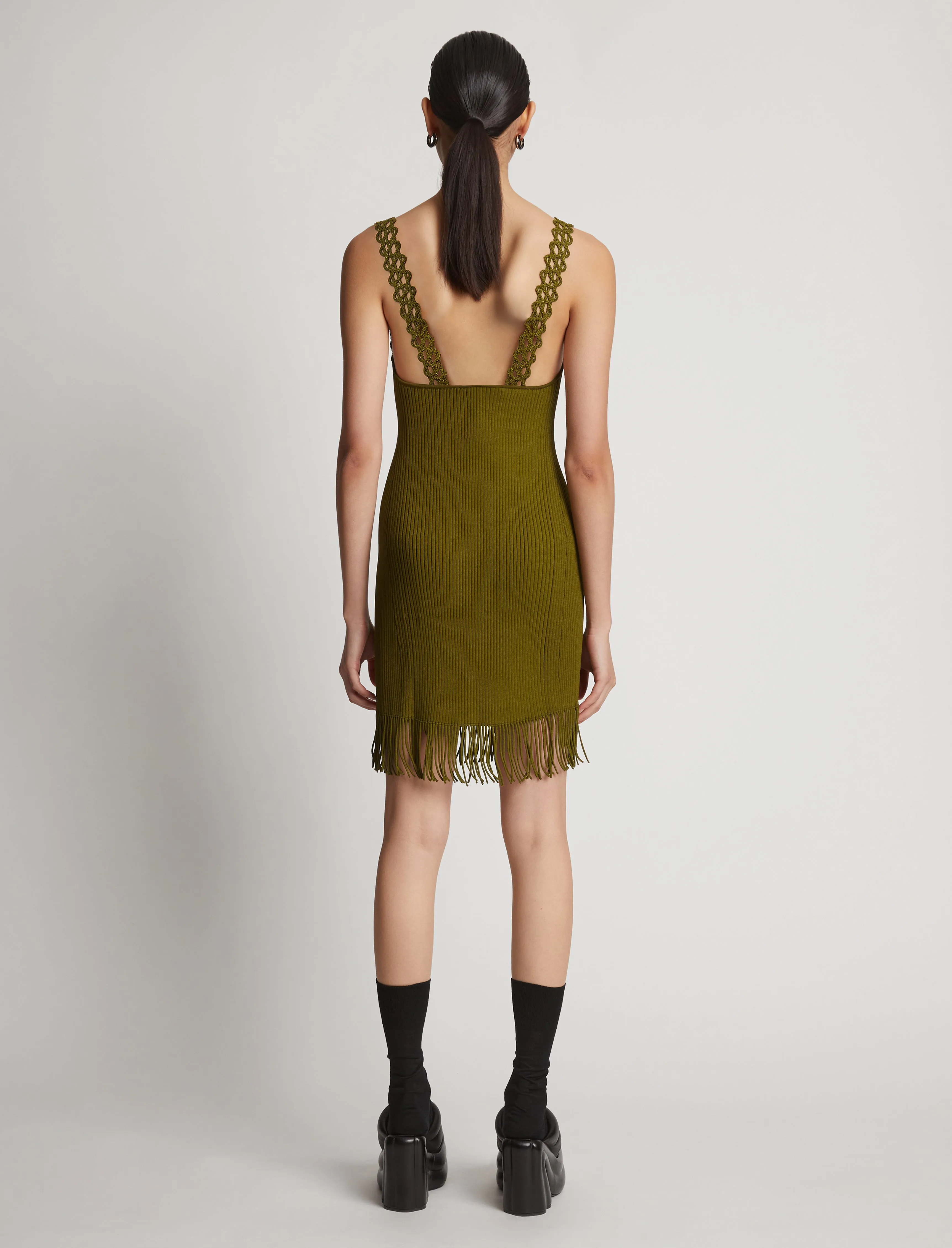 Embroidered Viscose Knit Dress sold by Proenza Schouler product image thumbnail 4