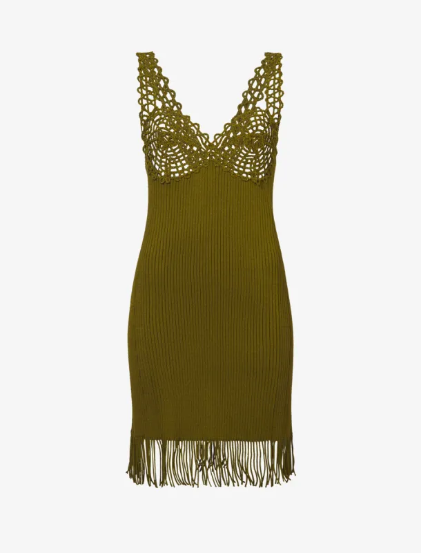 Embroidered Viscose Knit Dress made by Proenza Schouler