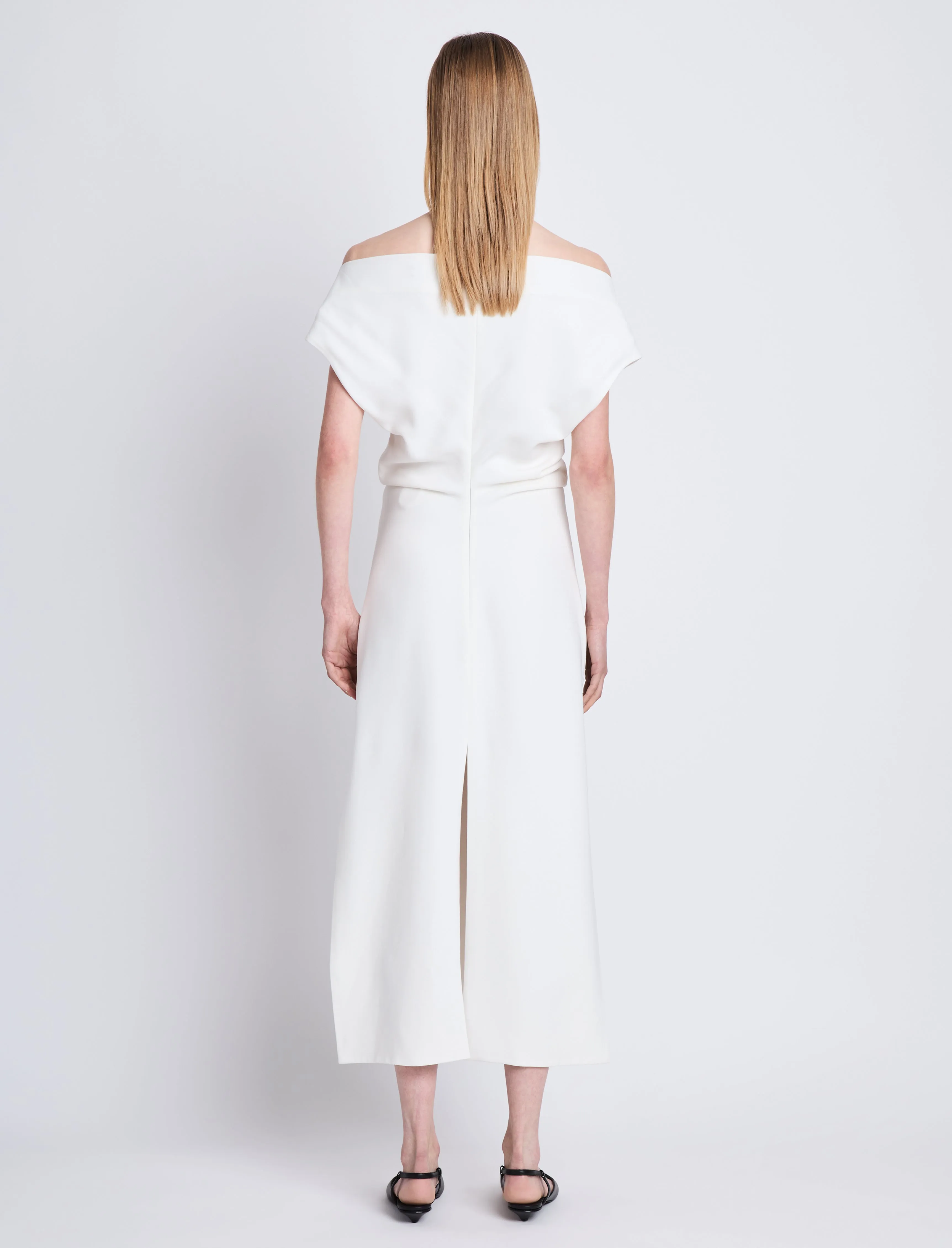 Rosa Dress in Matte Double Crepe sold by Proenza Schouler product image thumbnail 4