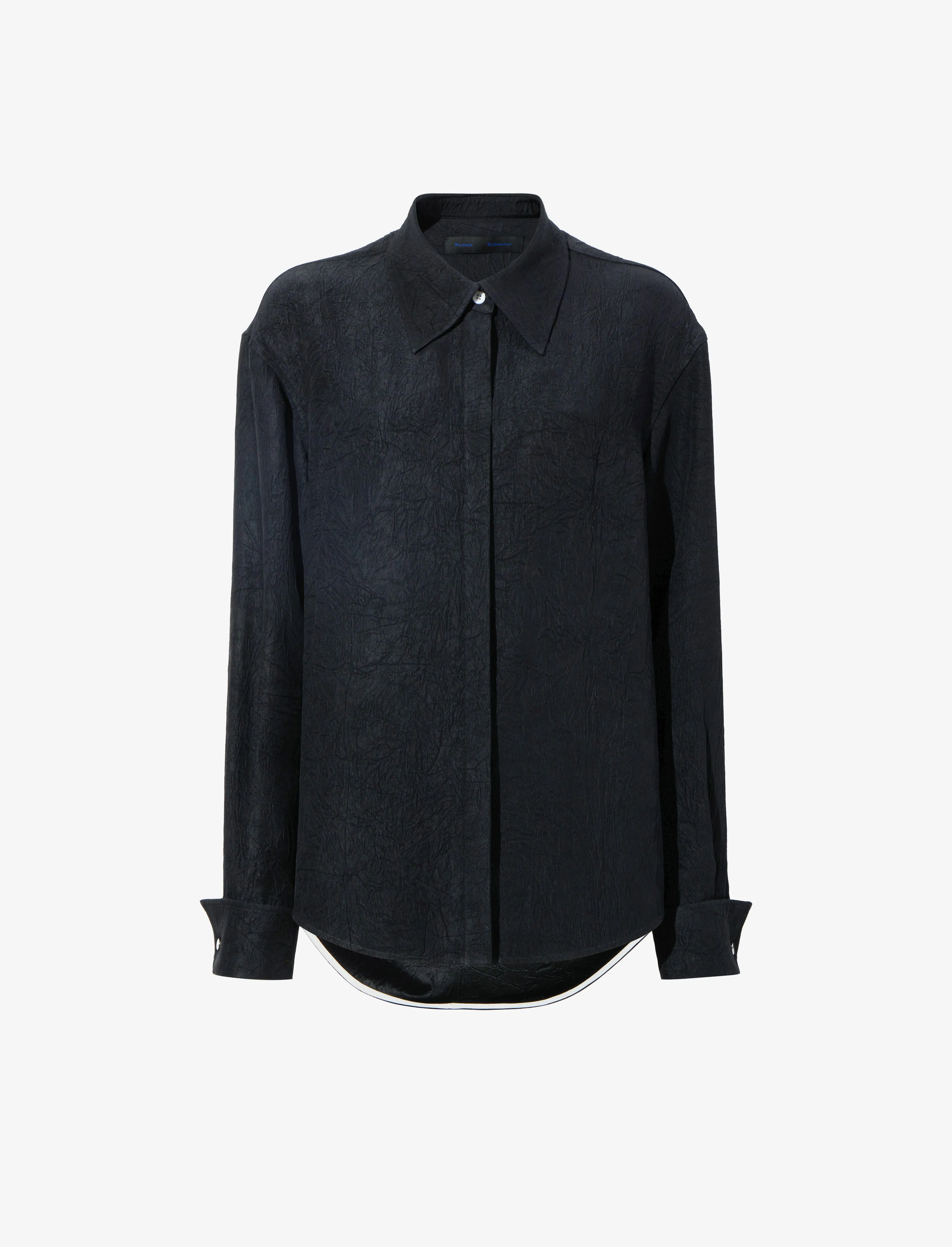 Crushed Matte Satin Shirt sold by Proenza Schouler