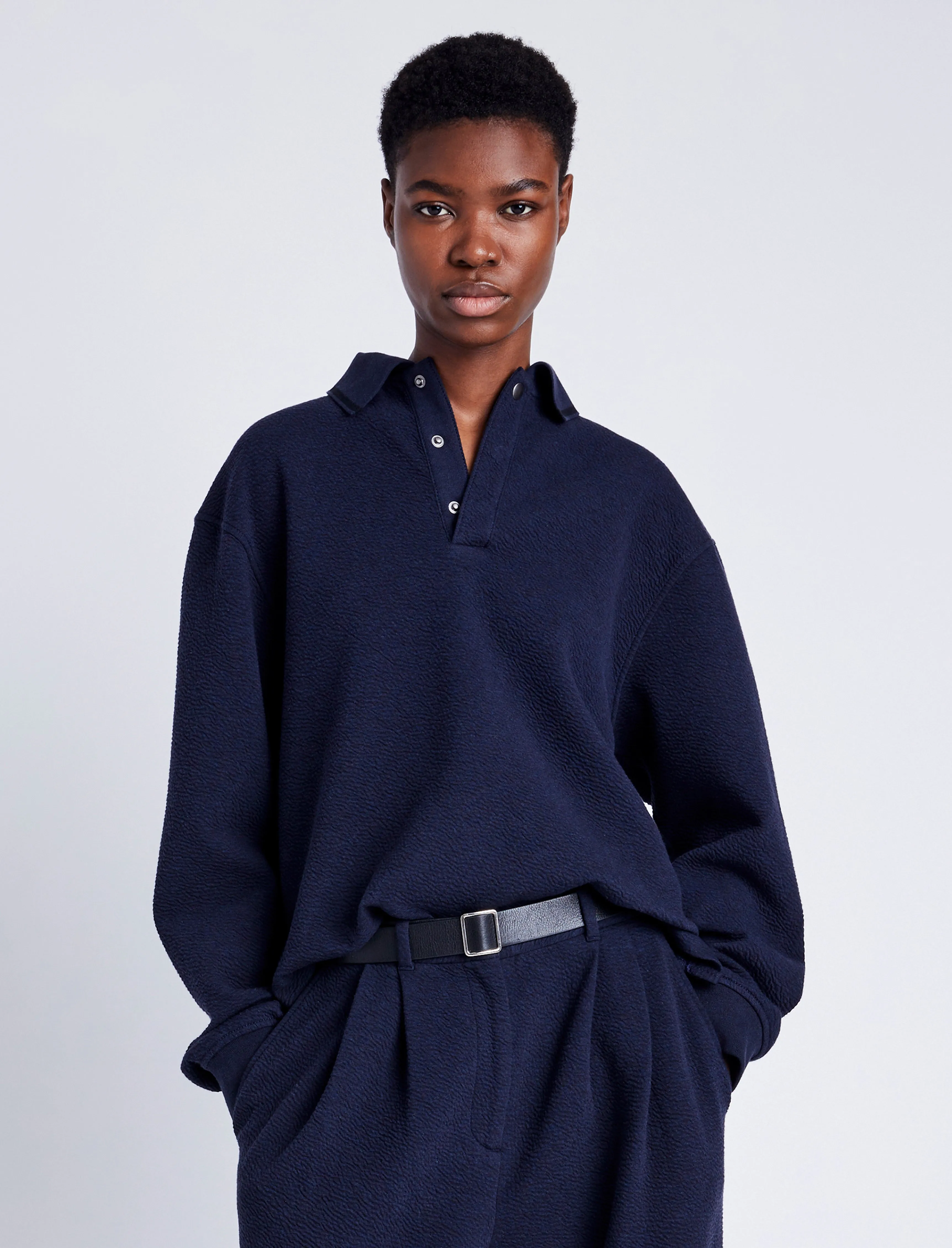 Genevieve Knit Pullover in Cloque sold by Proenza Schouler product image thumbnail 2