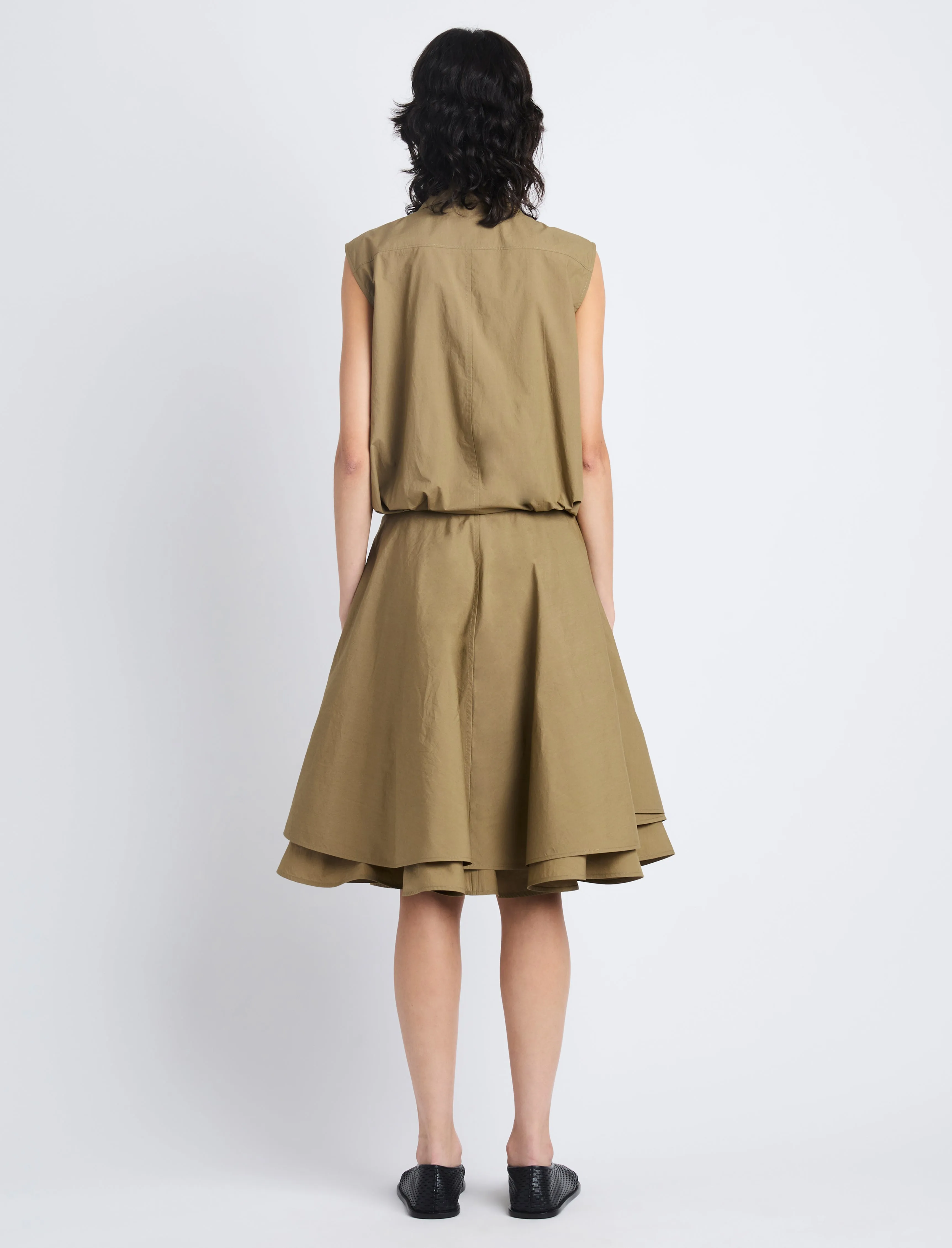 Cindy Dress in Washed Cotton Poplin sold by Proenza Schouler product image thumbnail 4