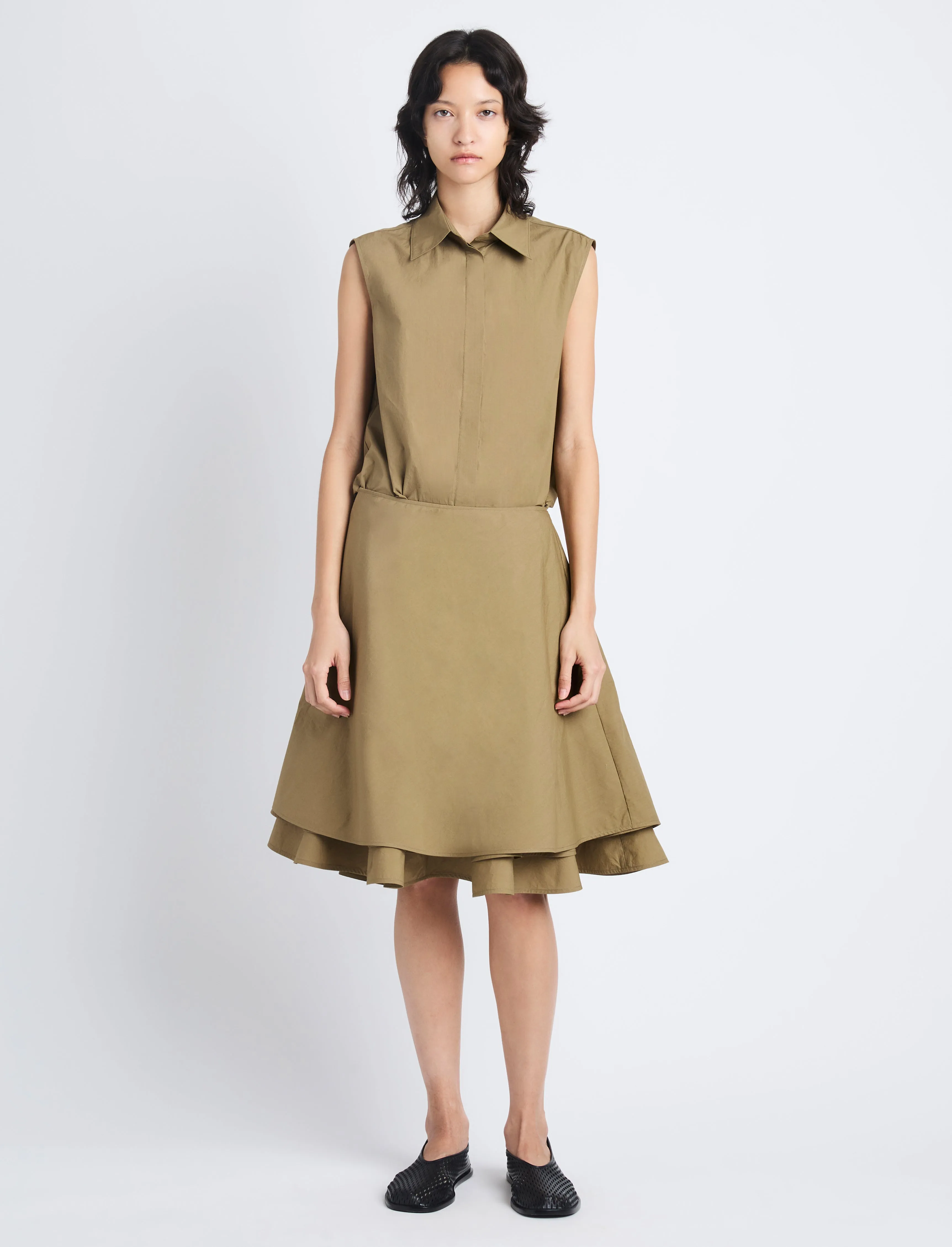 Cindy Dress in Washed Cotton Poplin sold by Proenza Schouler product image thumbnail 2