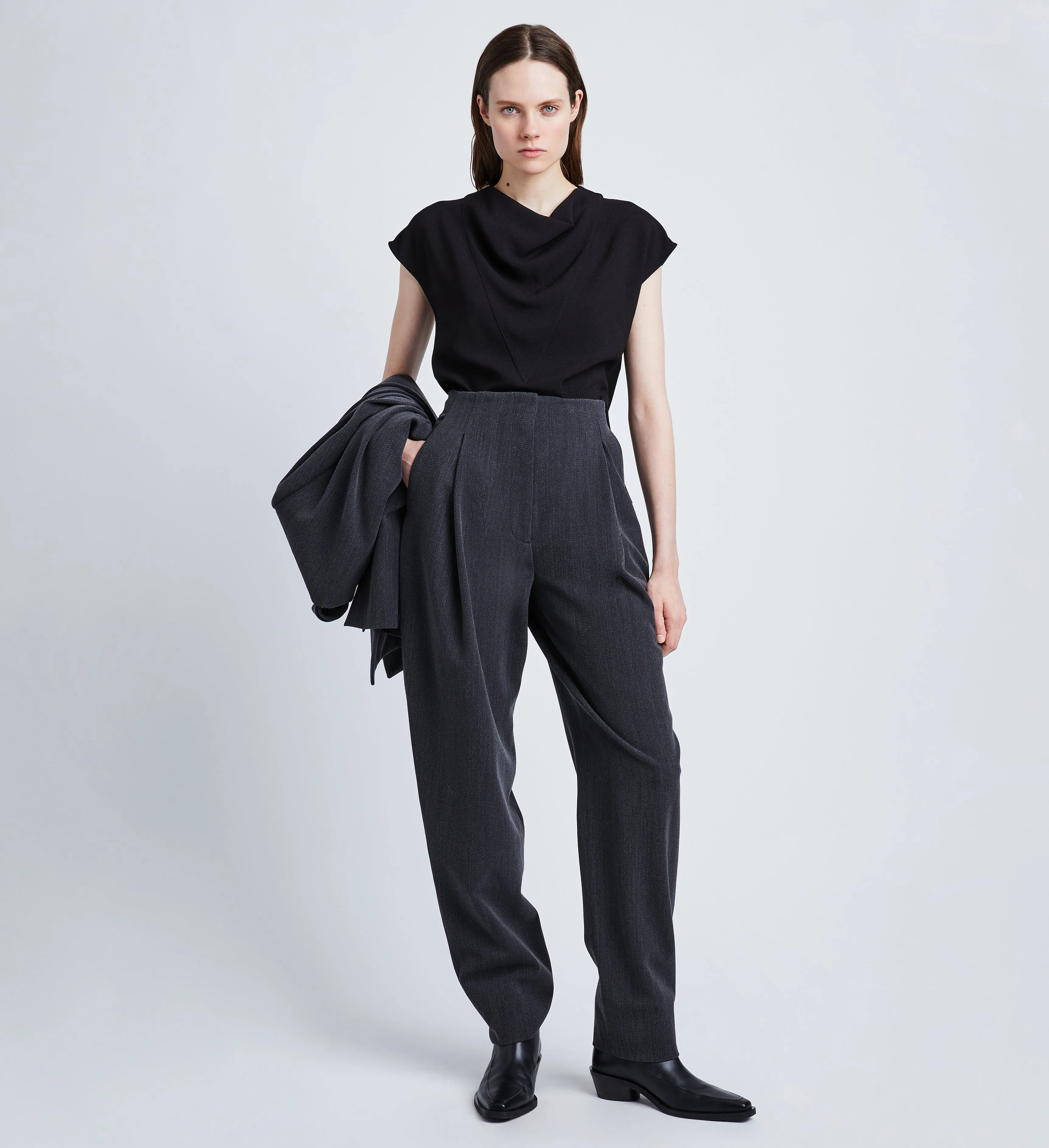 Melange Wool Trousers sold by Proenza Schouler product image thumbnail 2