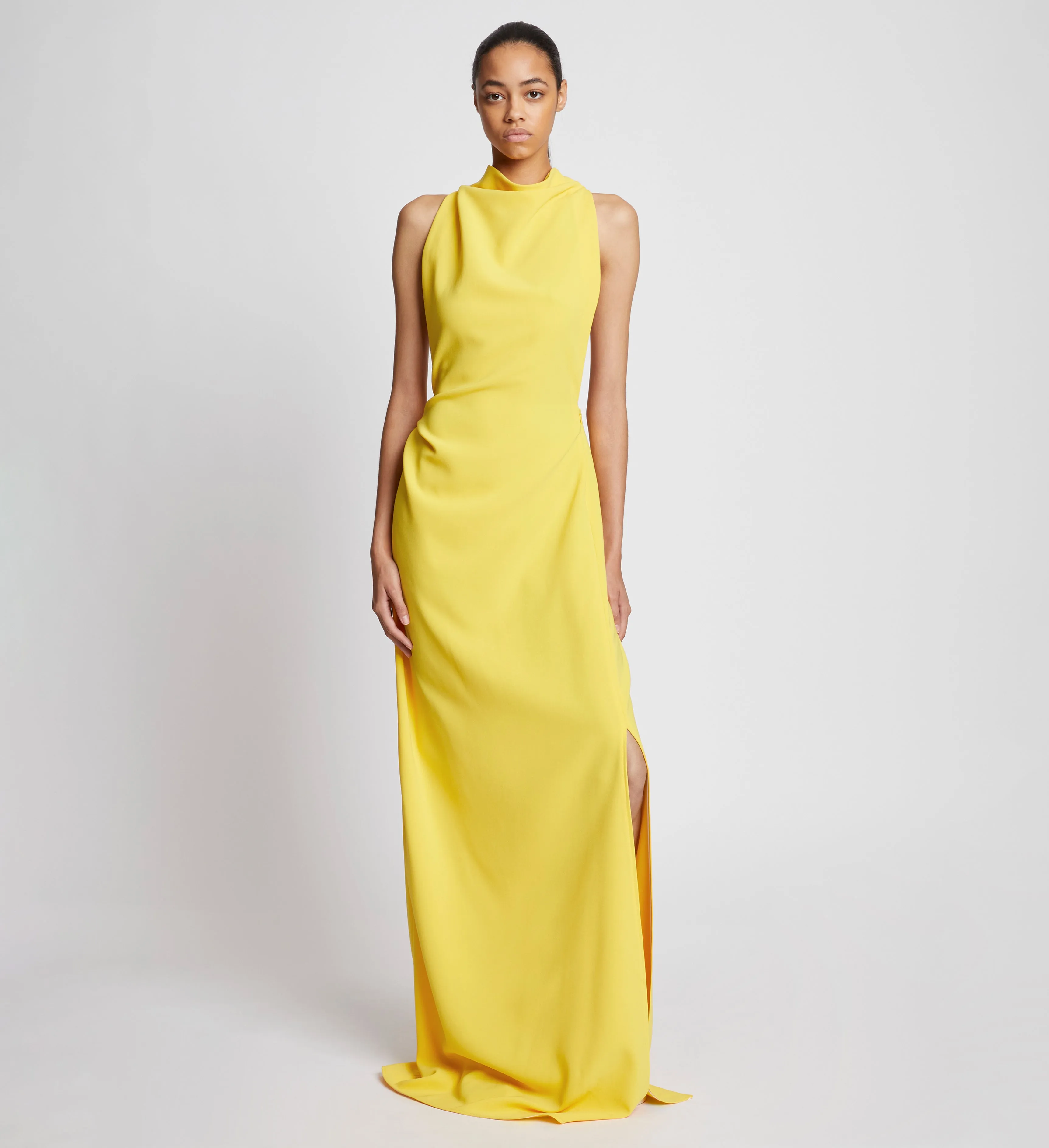 Faye Backless Twist Back Dress in Matte Viscose Crepe sold by Proenza Schouler product image thumbnail 2